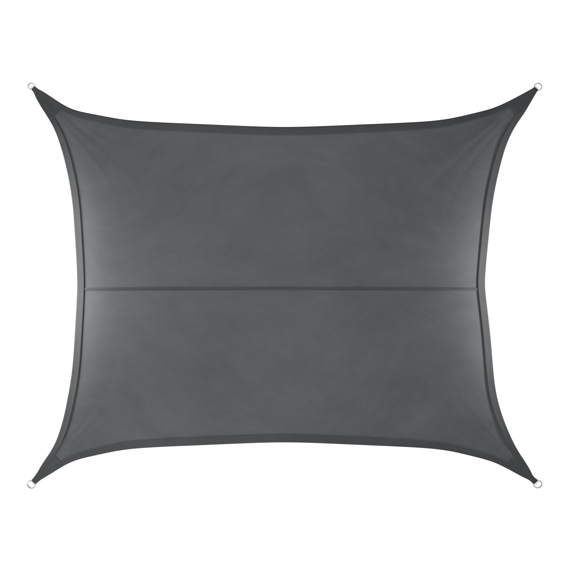 Schaduwdoek - rechthoekig - 3 x 4 m donkergrijs