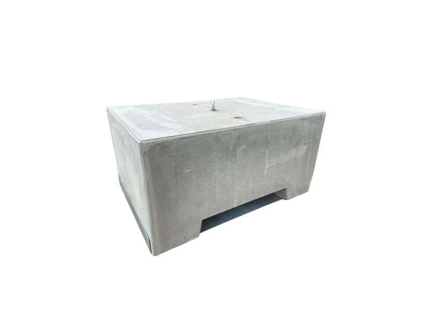 Stertent - stalen plaat voor betonblok - 650 en 1000 kg