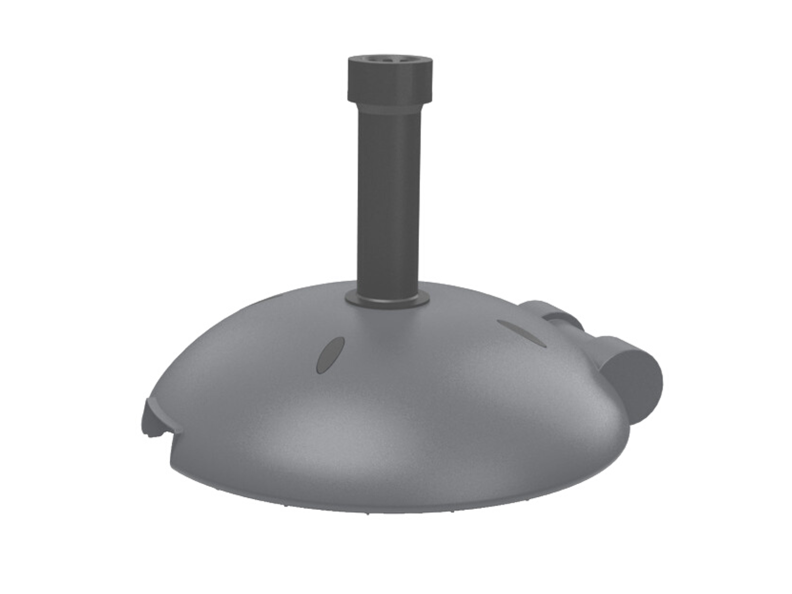 Round parasol base in plastic filled with concrete - 40 kg