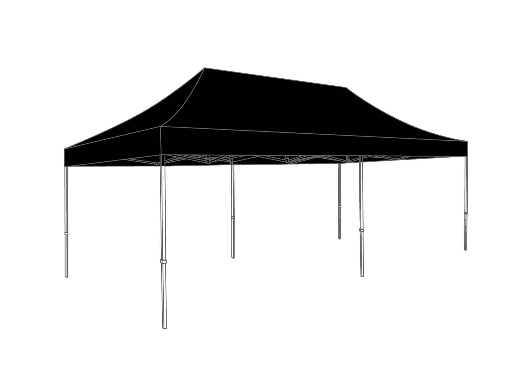 folding tent 3 x 6 black
