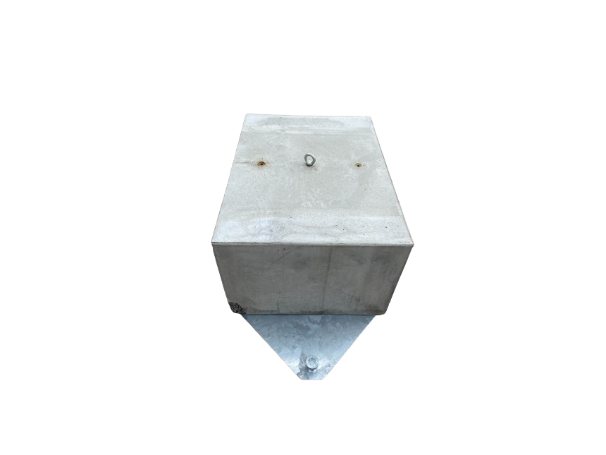 Stertent - stalen plaat voor betonblok - 650 en 1000 kg