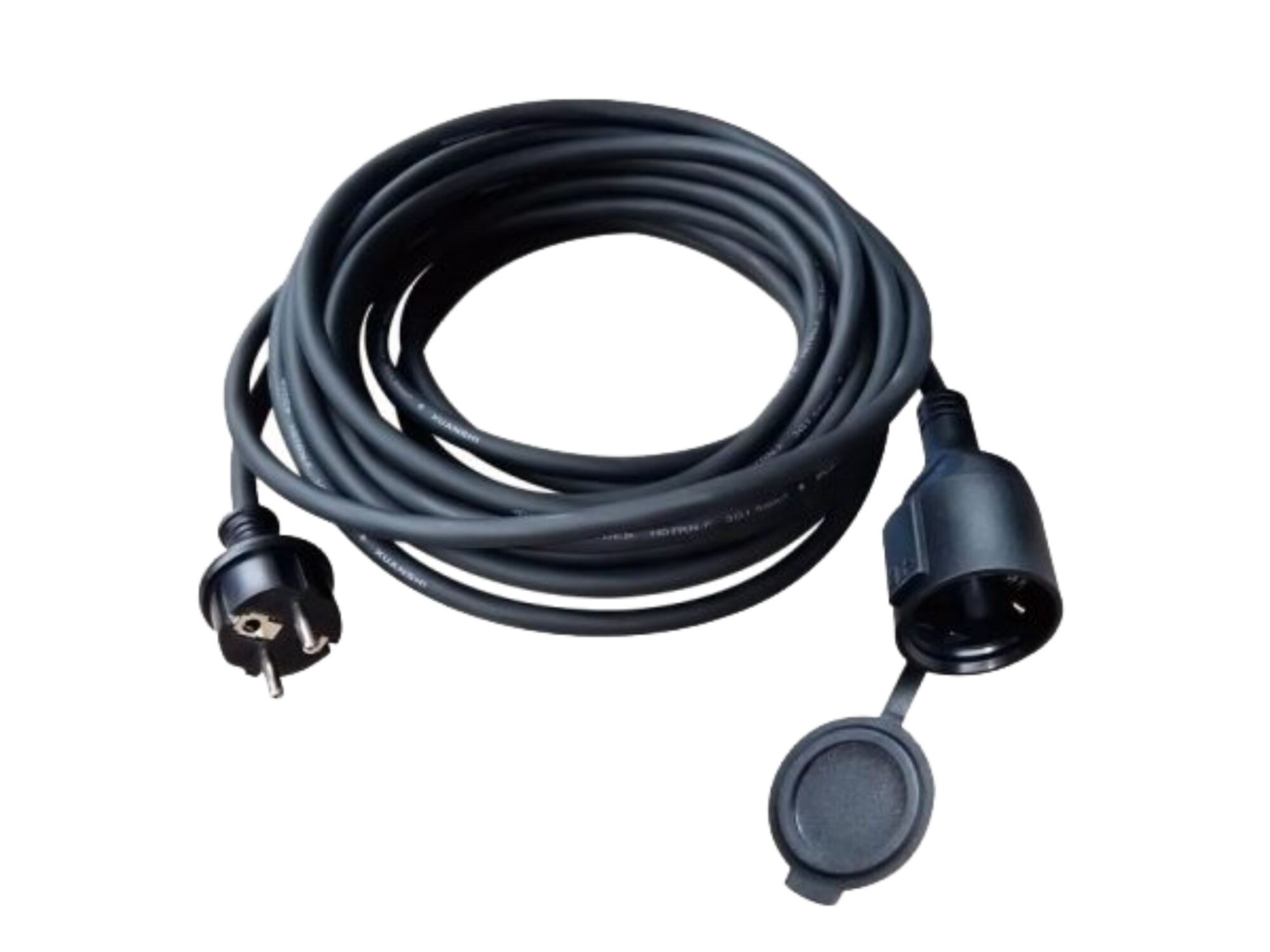 Verlengsnoer buiten 10 m | IP44 Spatwaterdicht | Rubber kabel