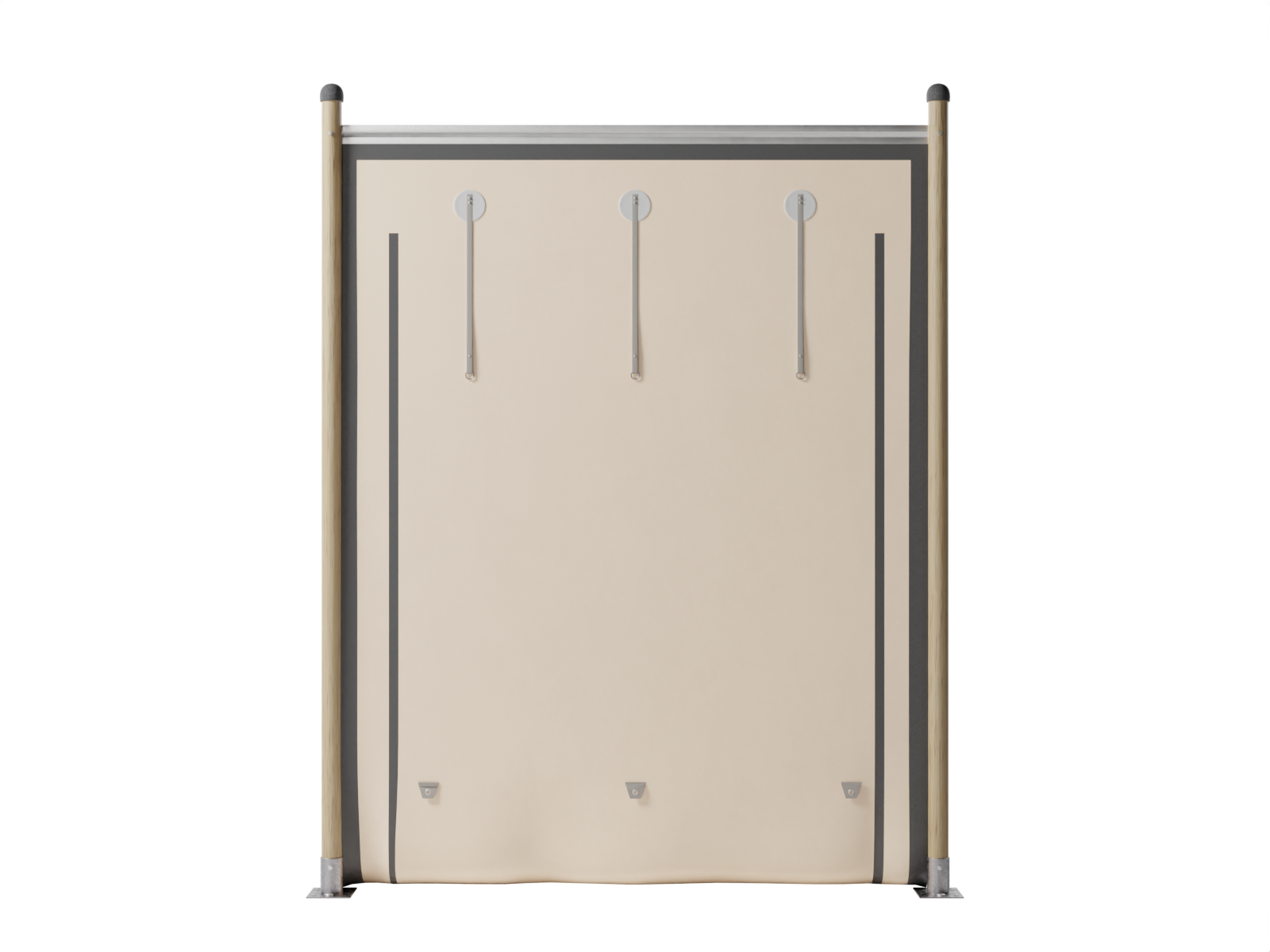 Paroi latérale Triflexx - base - 2 x 2,75 m - sans fenêtre Sahara/Sahara