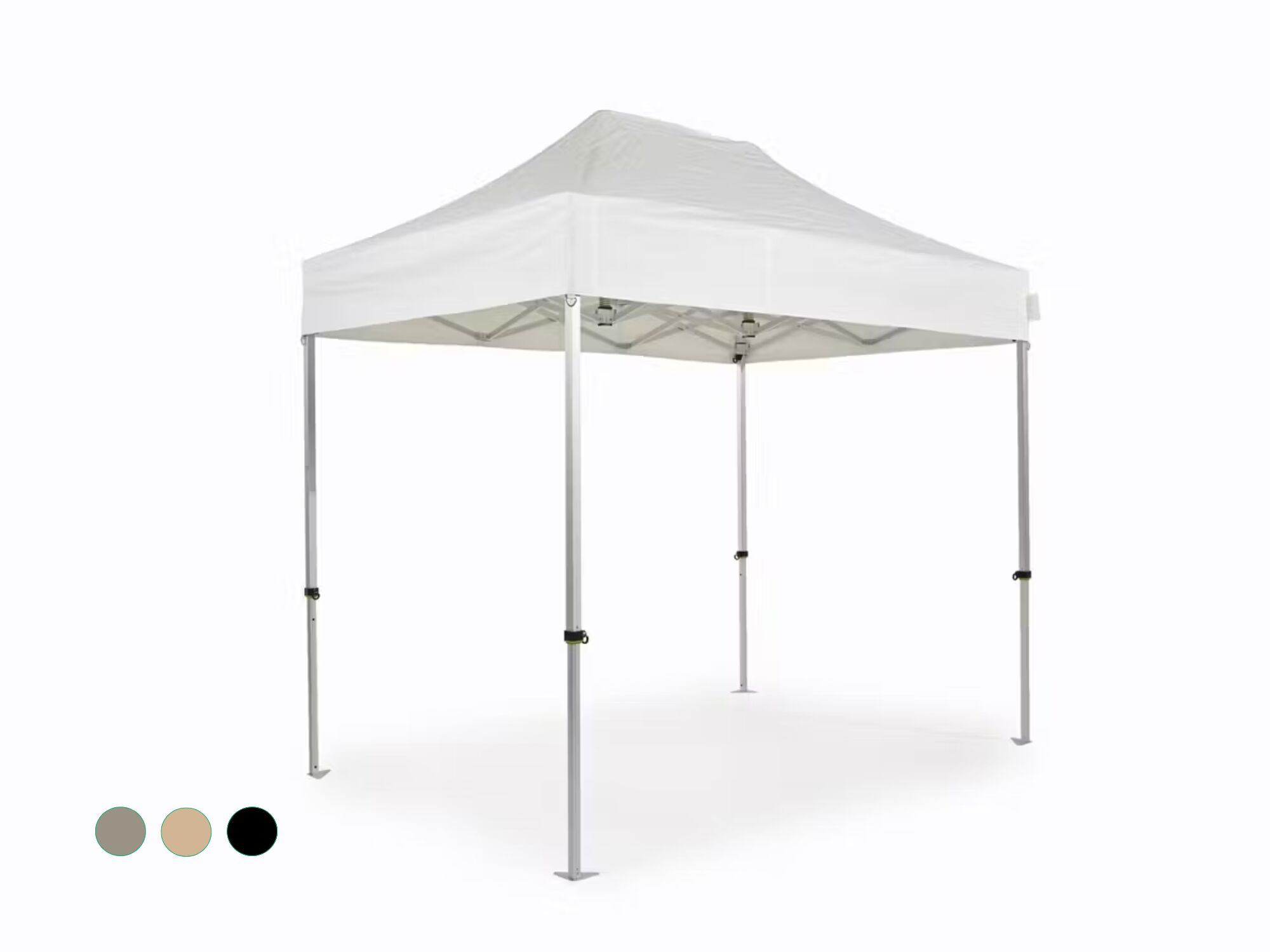 Carpa plegable AluForce con techo de PVC- 2x3m blanco
