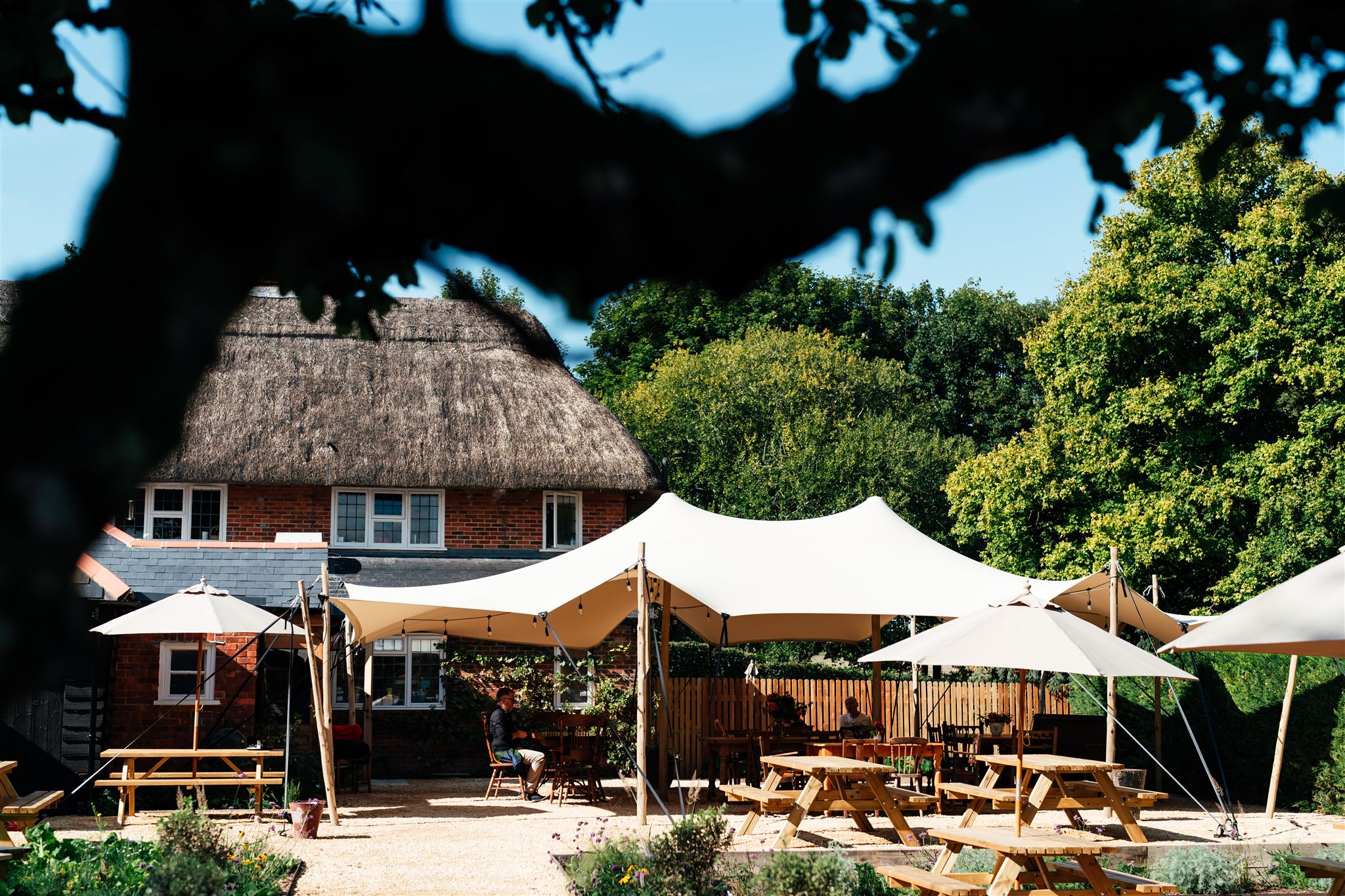 Triflexx stretch tent canvas (560 g/m²) with clamps - 8,5 x 10 m Sahara/Sahara