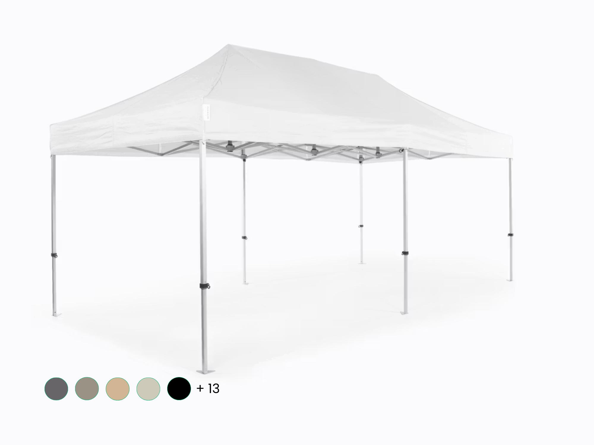 Folding tent AluForce with roof - 2,5x5m - Polyester White