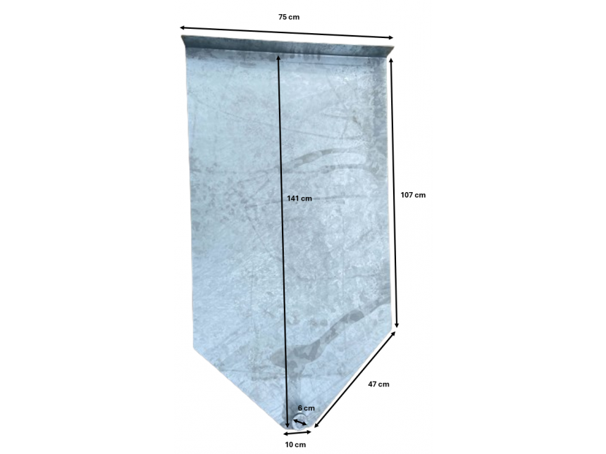 Stertent - stalen plaat voor betonblok - 650 en 1000 kg