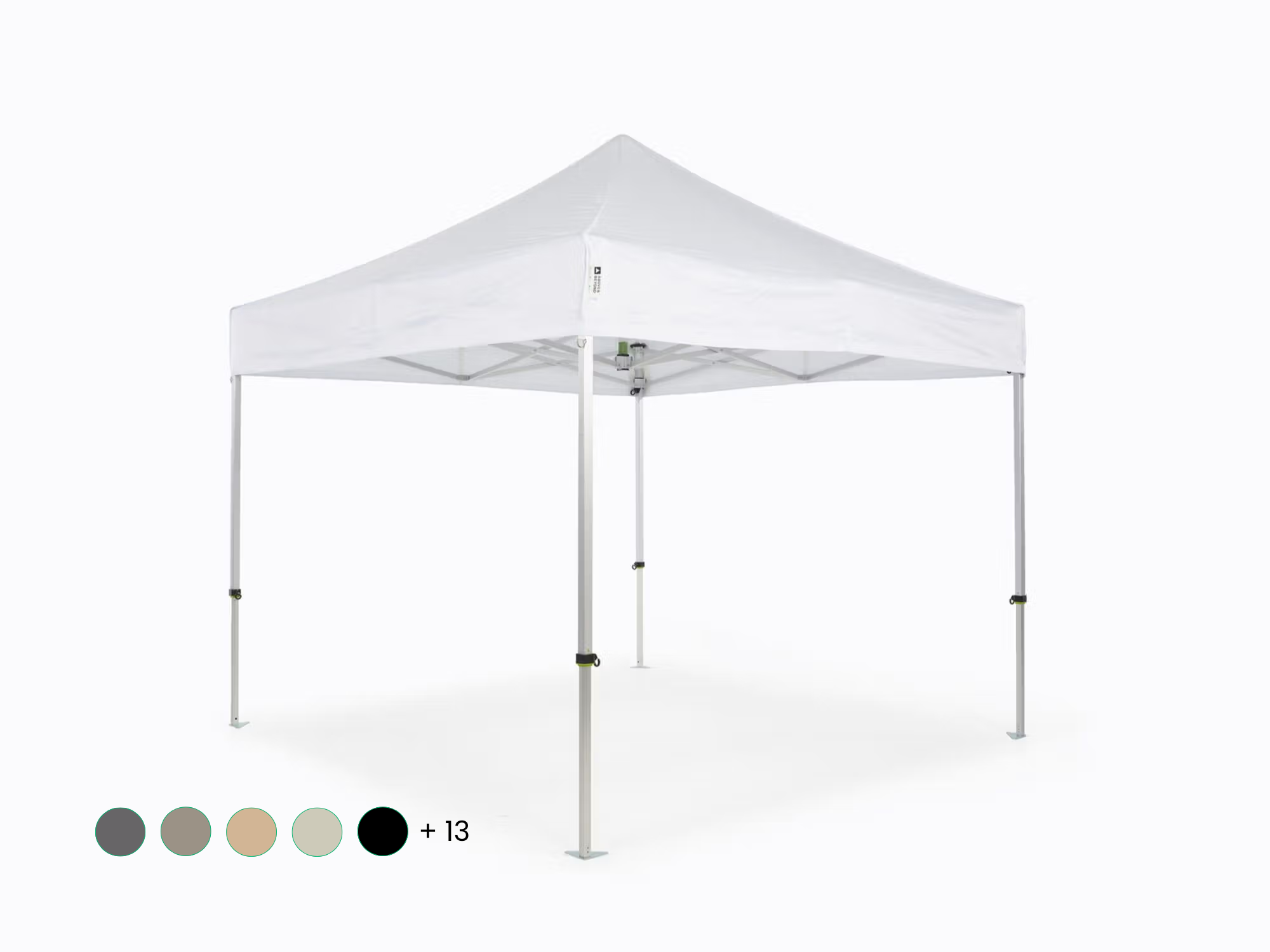 Carpa plegable AluForce con techo de poliéster - 2,5X2,5m blanco
