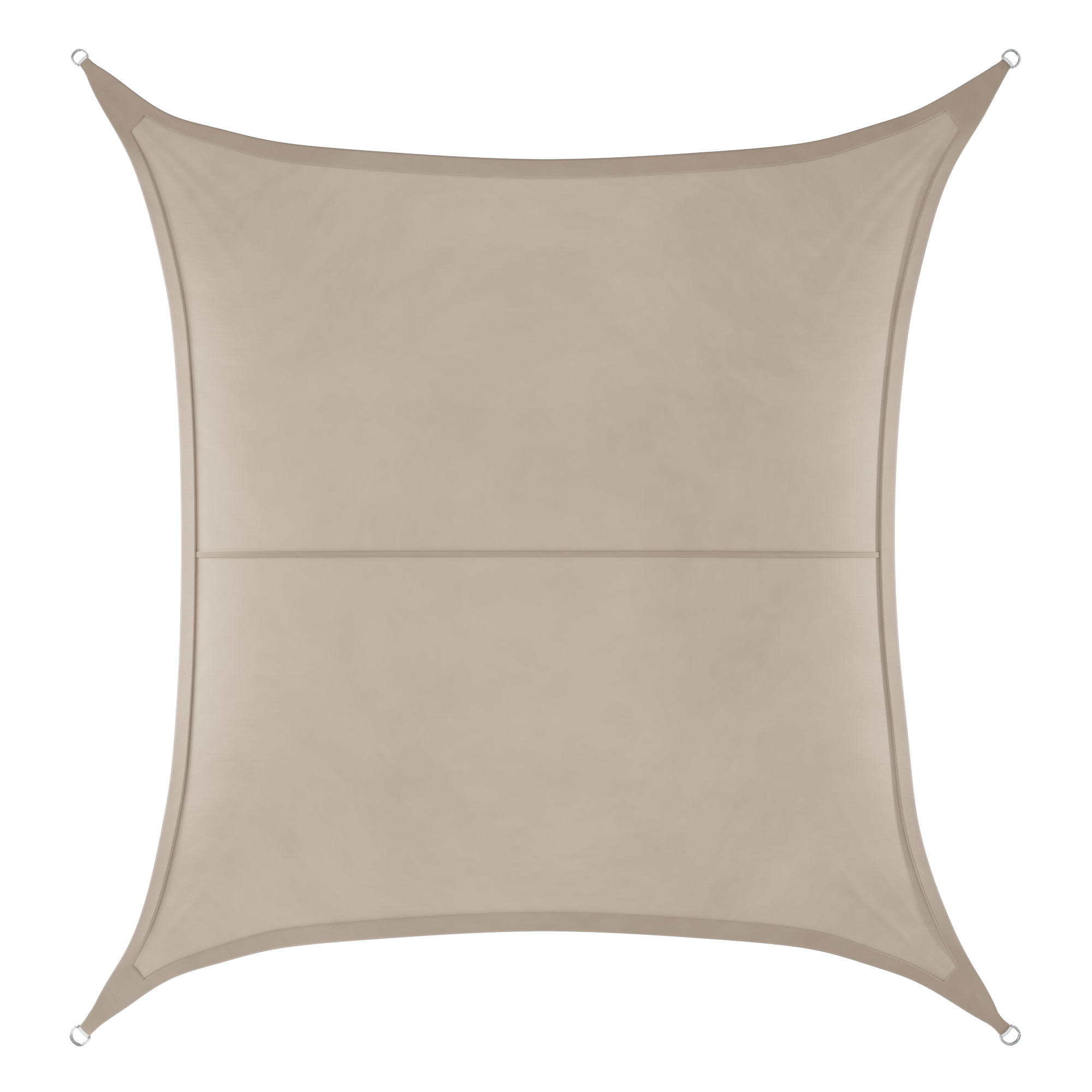 Schaduwdoek - vierkant - 3 x 3 m desert sand