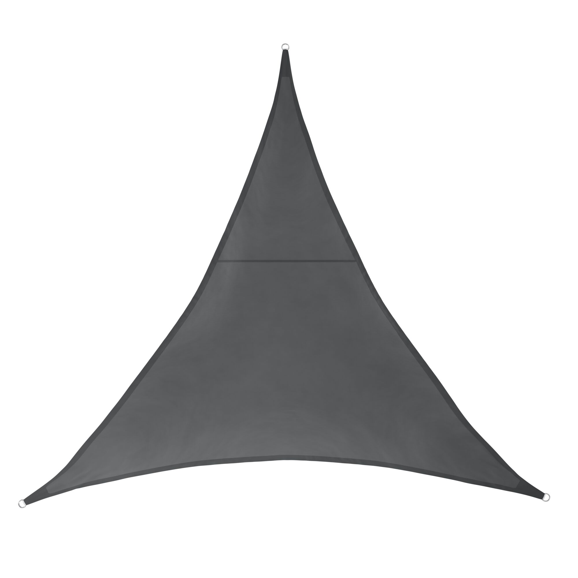 Schaduwdoek - driehoek - 5 x 5 x 5 m donkergrijs