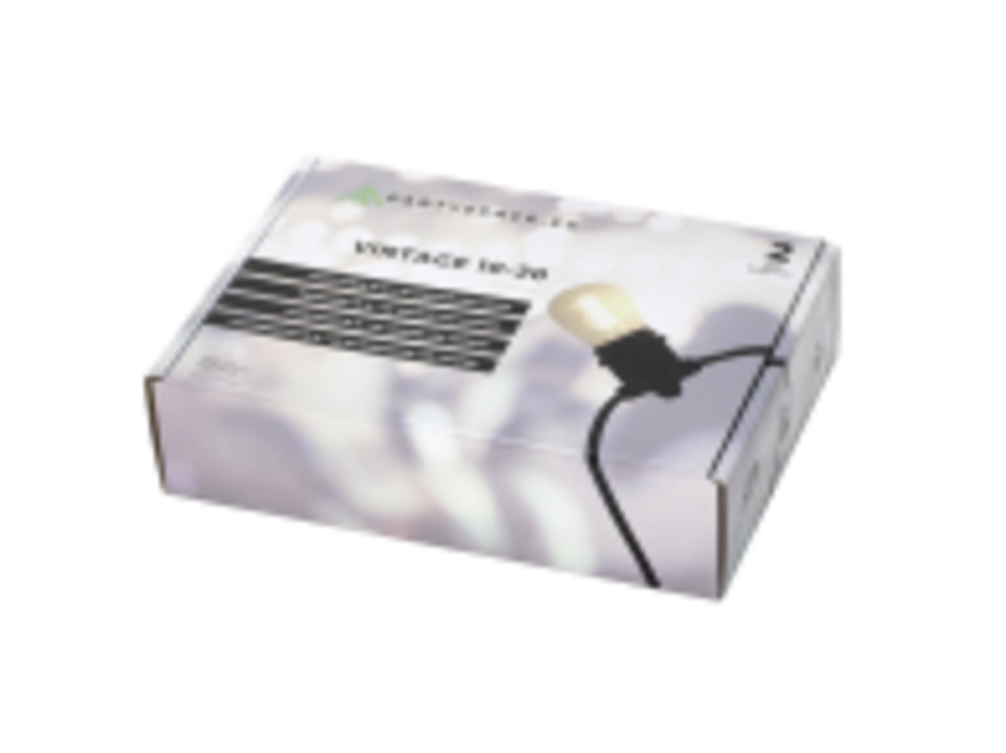 Føro Vintage guirlande lumineuse blanc chaud - set de 10 mètres avec 20 ampoules LED en plastique