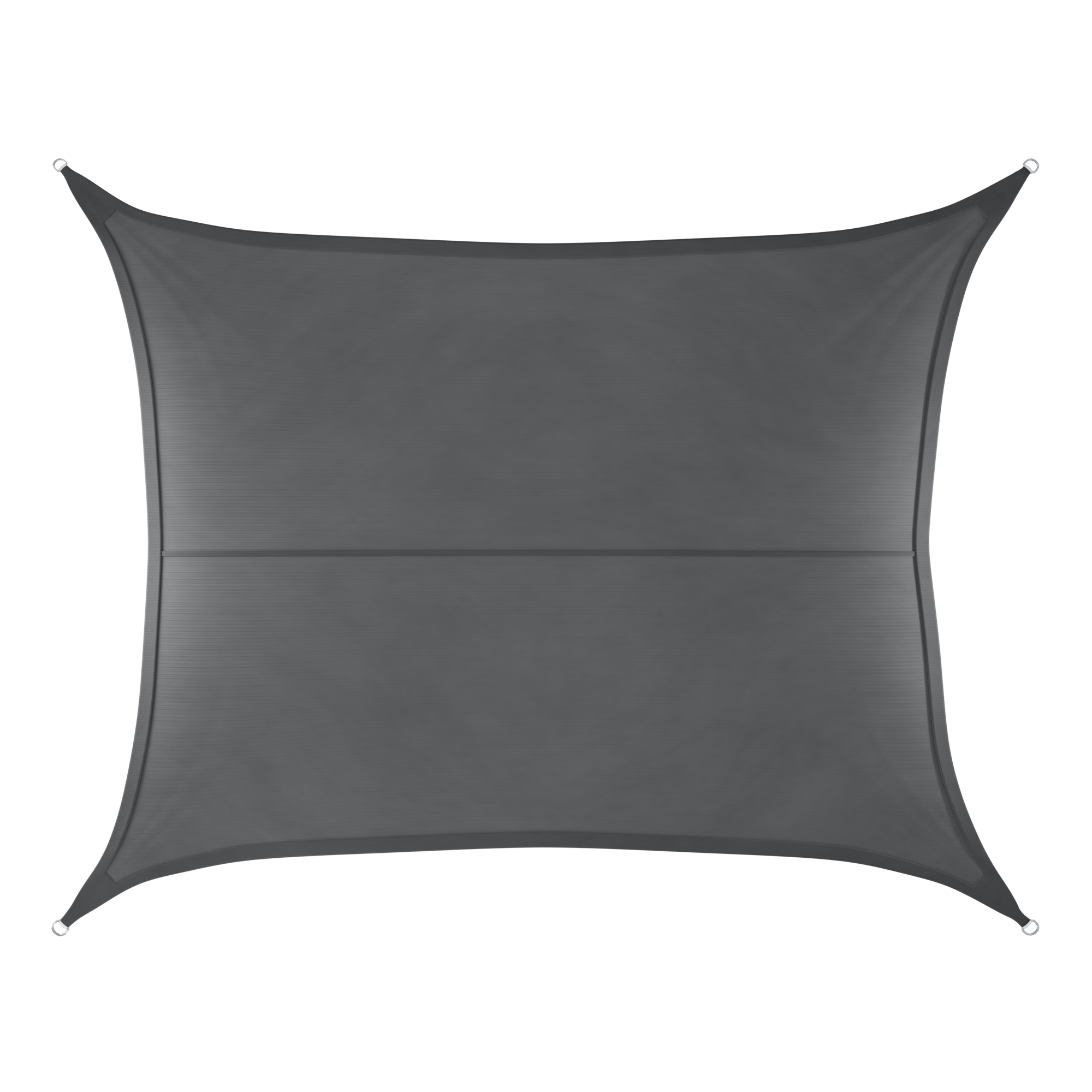 Schaduwdoek - rechthoekig - 3 x 4 m donkergrijs