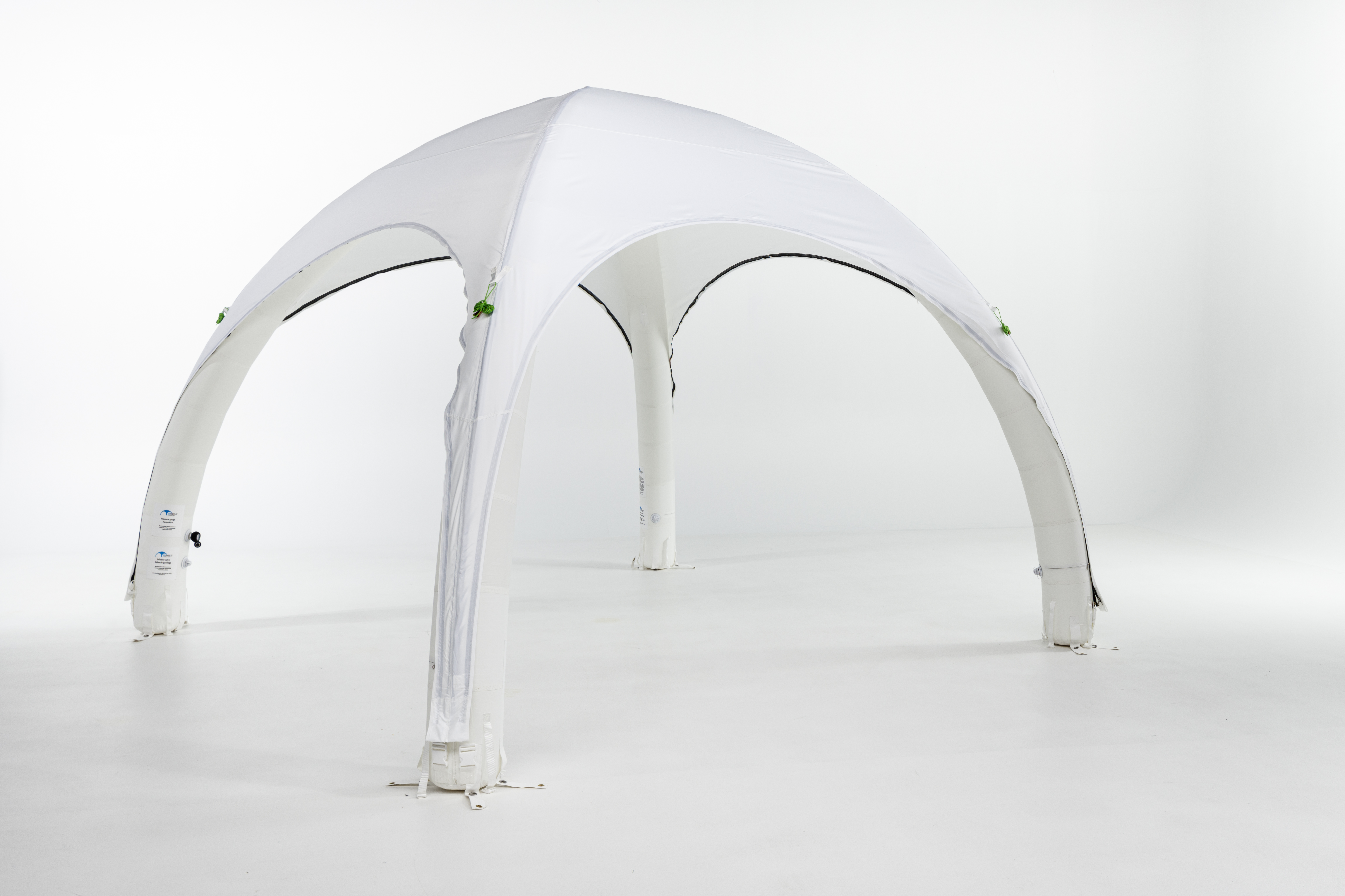 Inflatable tent Globe - 6x6m - Black frame - Print roof