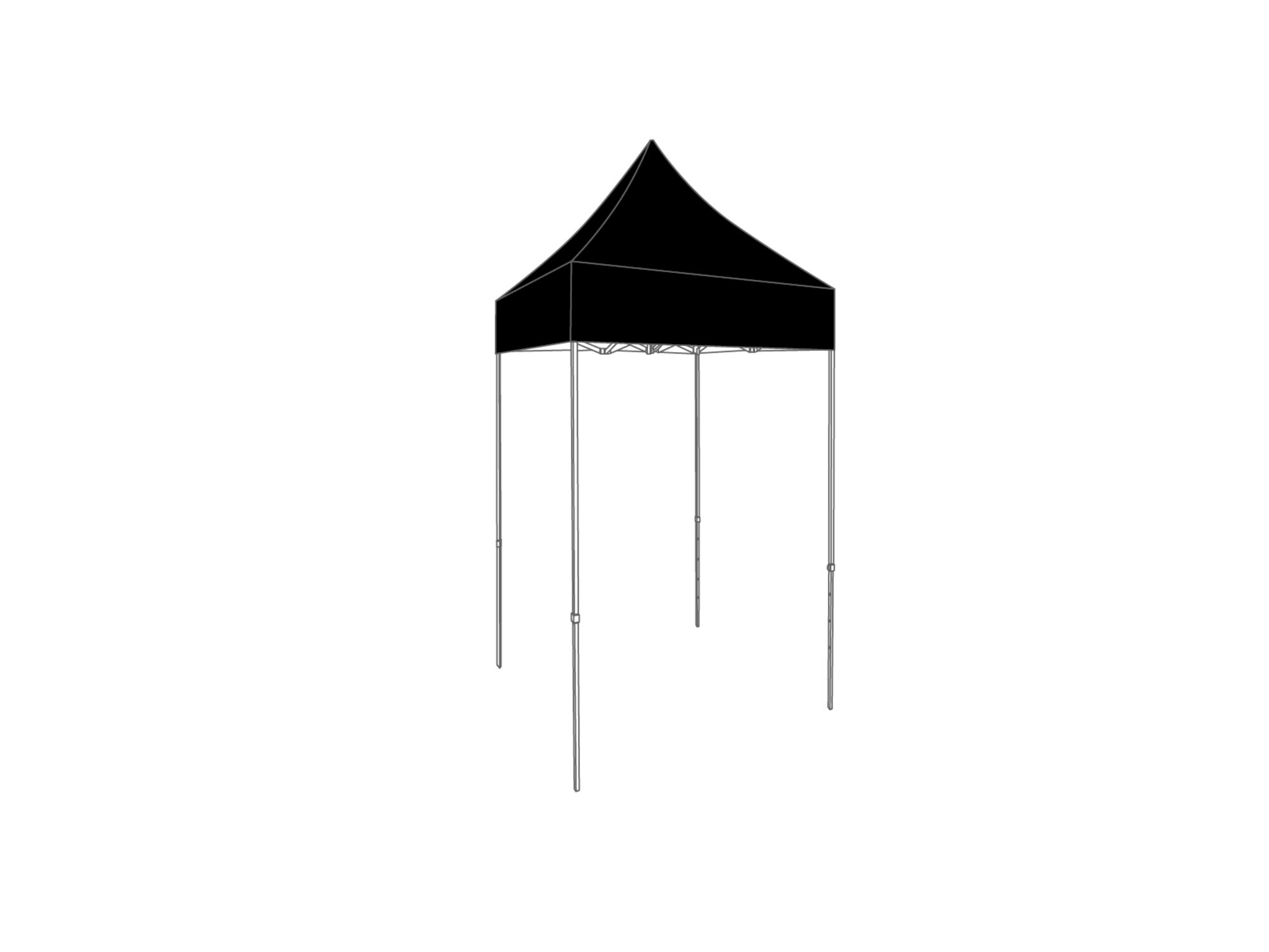 folding tent 1,5 x 1,5 black