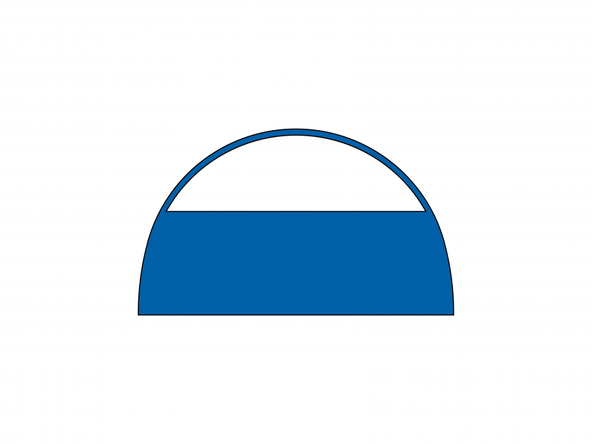 Aufblasbares Zelt Globe Seitenwand mit Fenster - 5 m Blau