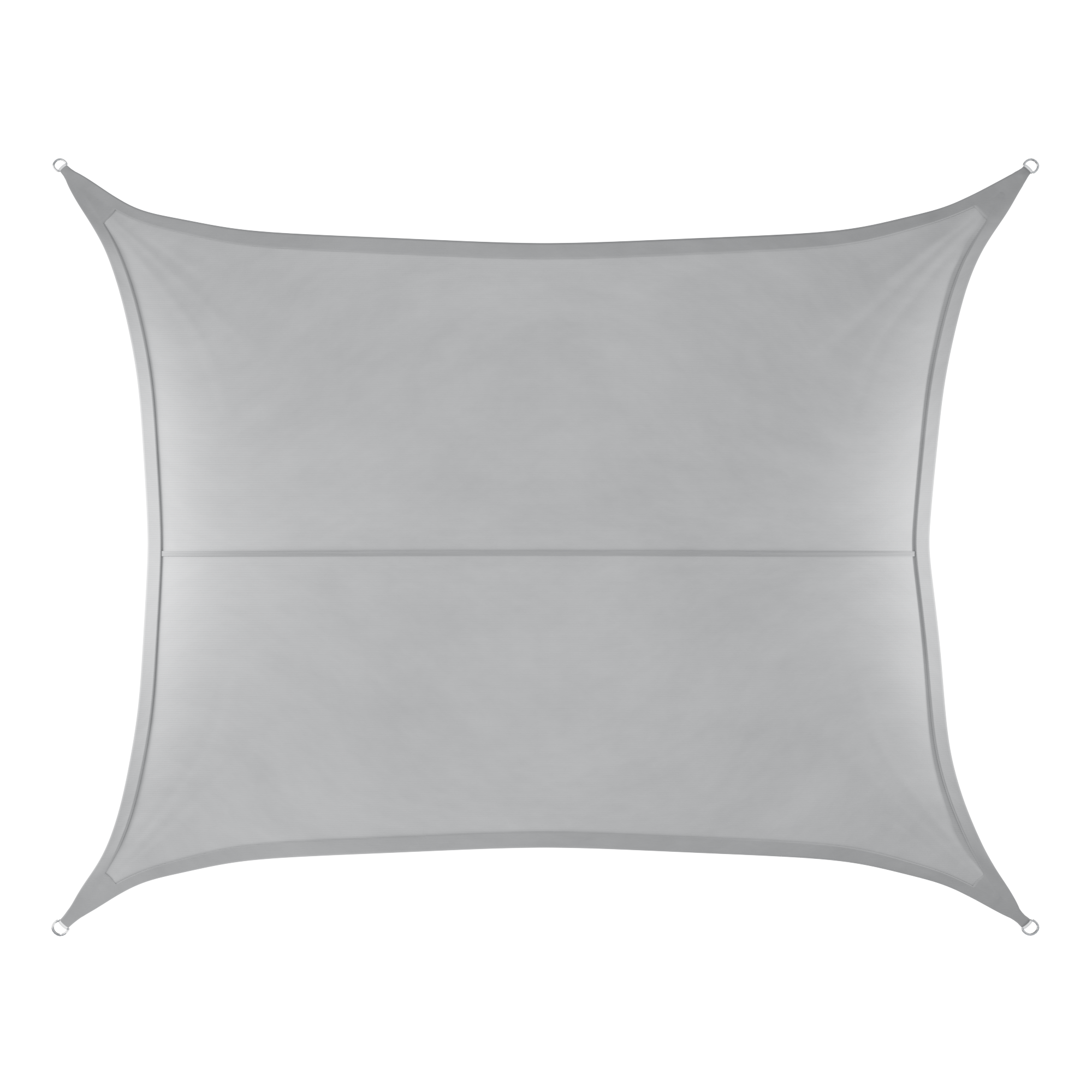 Schaduwdoek - rechthoekig - 3 x 4 m lichtgrijs