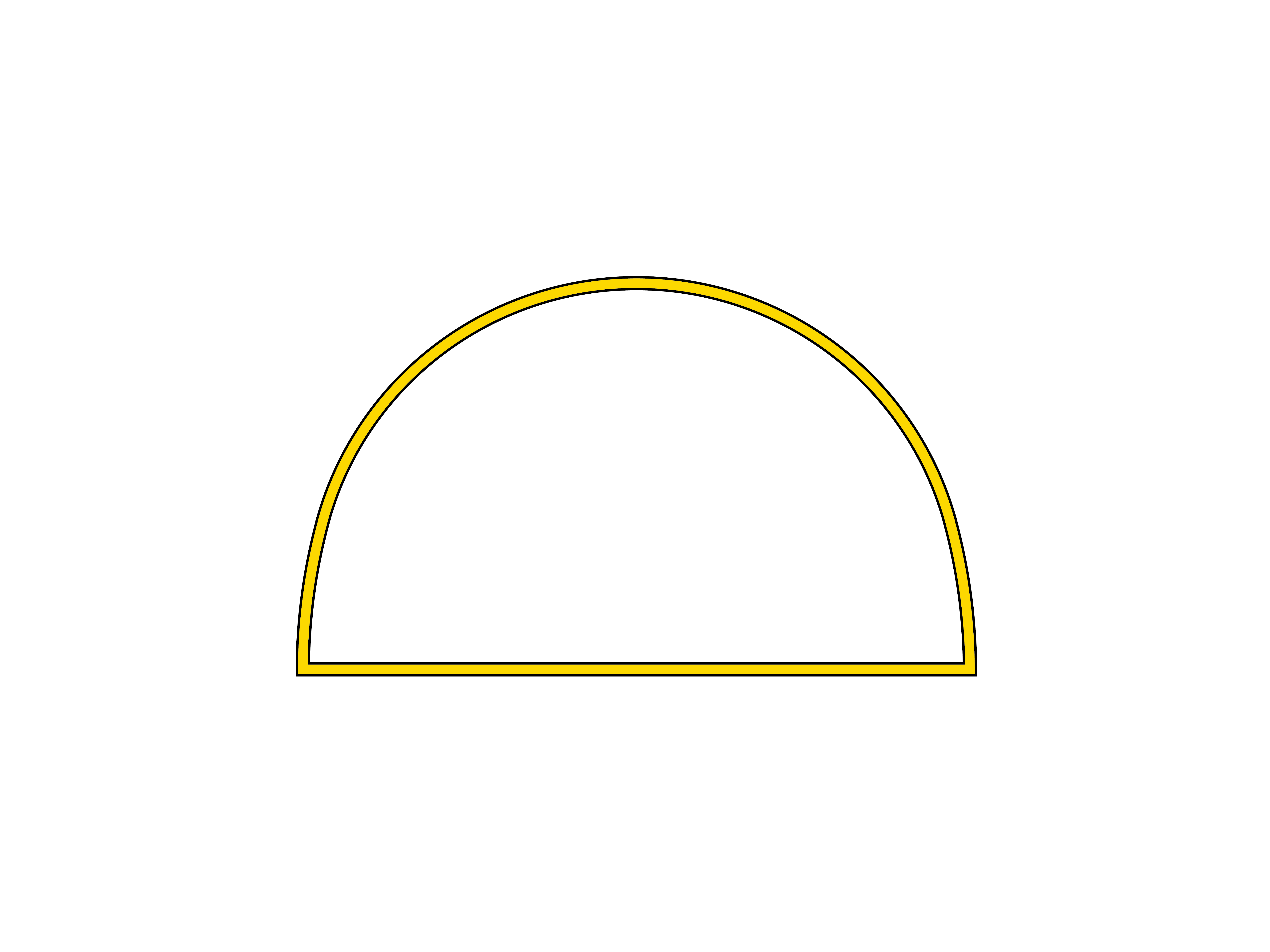 Aufblasbares Zelt Globe Seitenwand mit Panoramafenster - 5 m Gelb