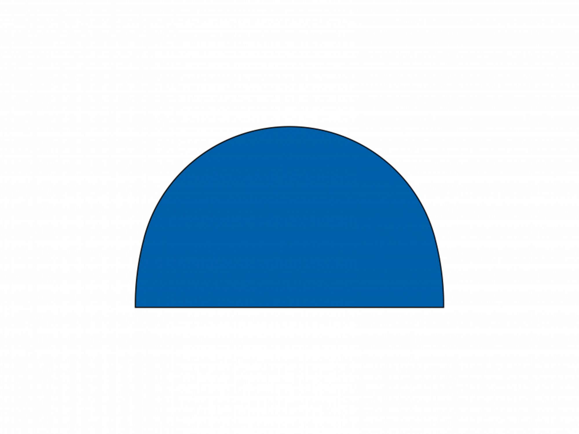 Opblaasbare tent Globe Zijwand gesloten - 5m Blauw