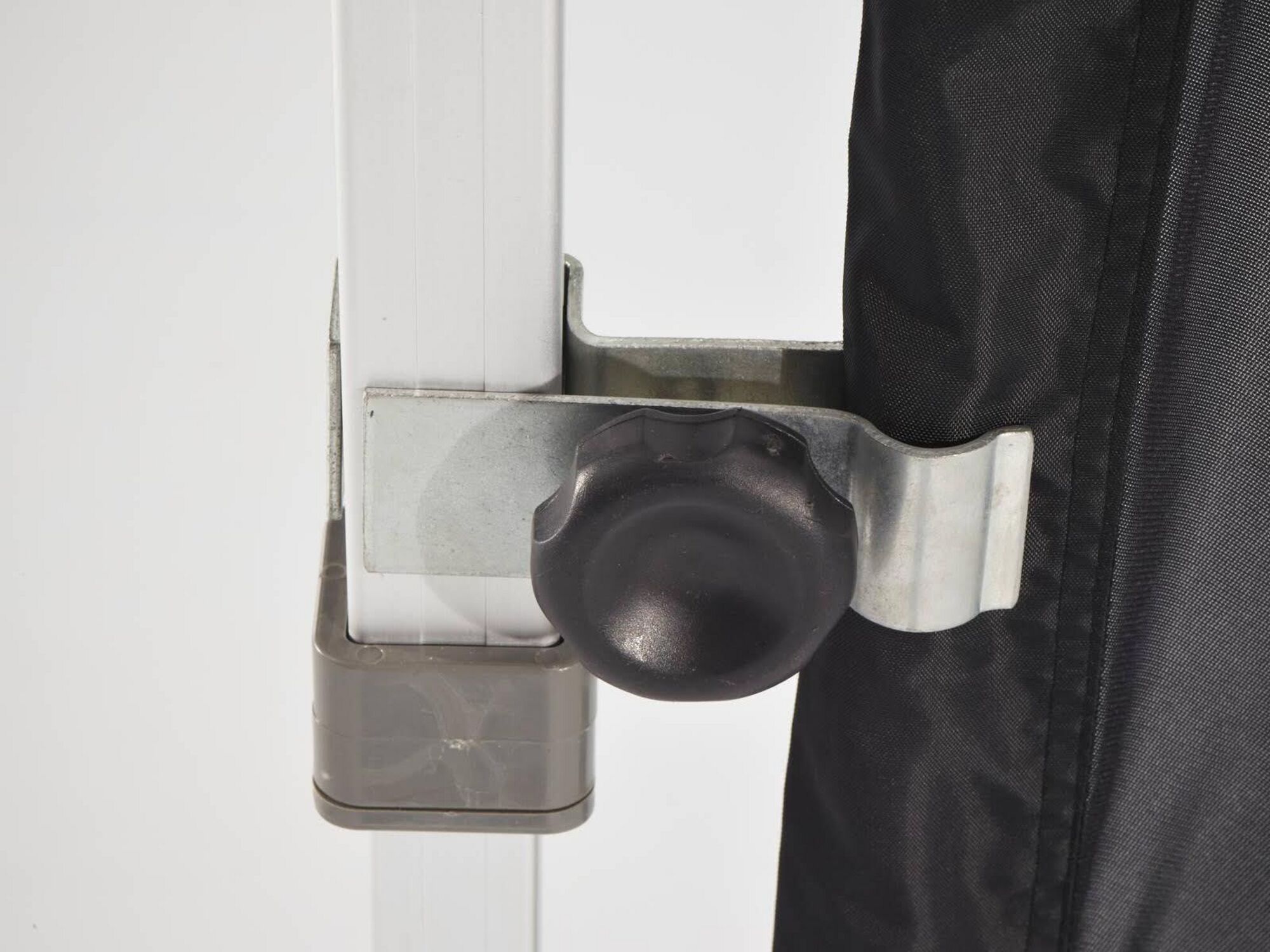 Clamp tent holder flag