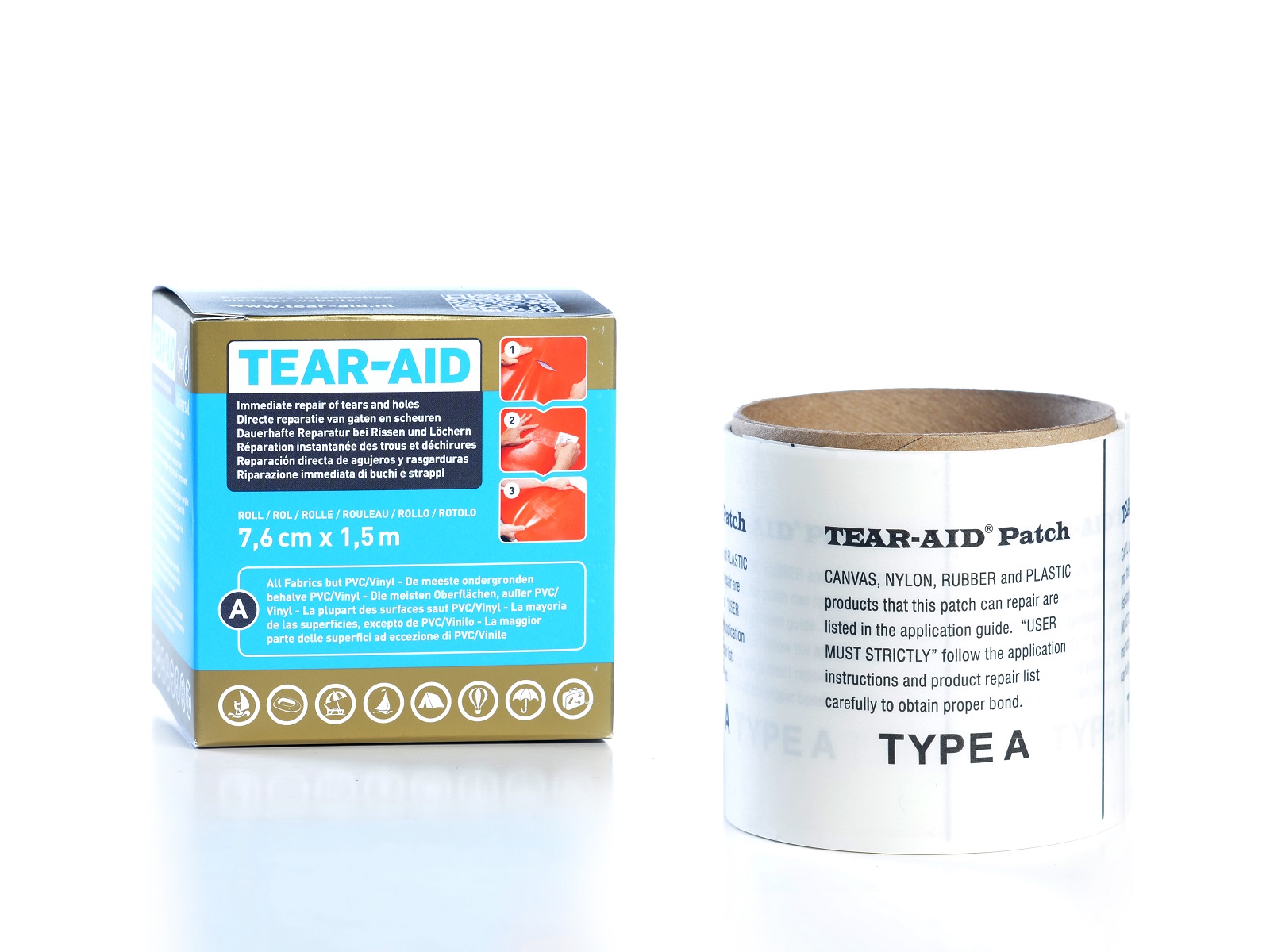 Tear-Aid roll 7,6 cm x 1,5 m - type A