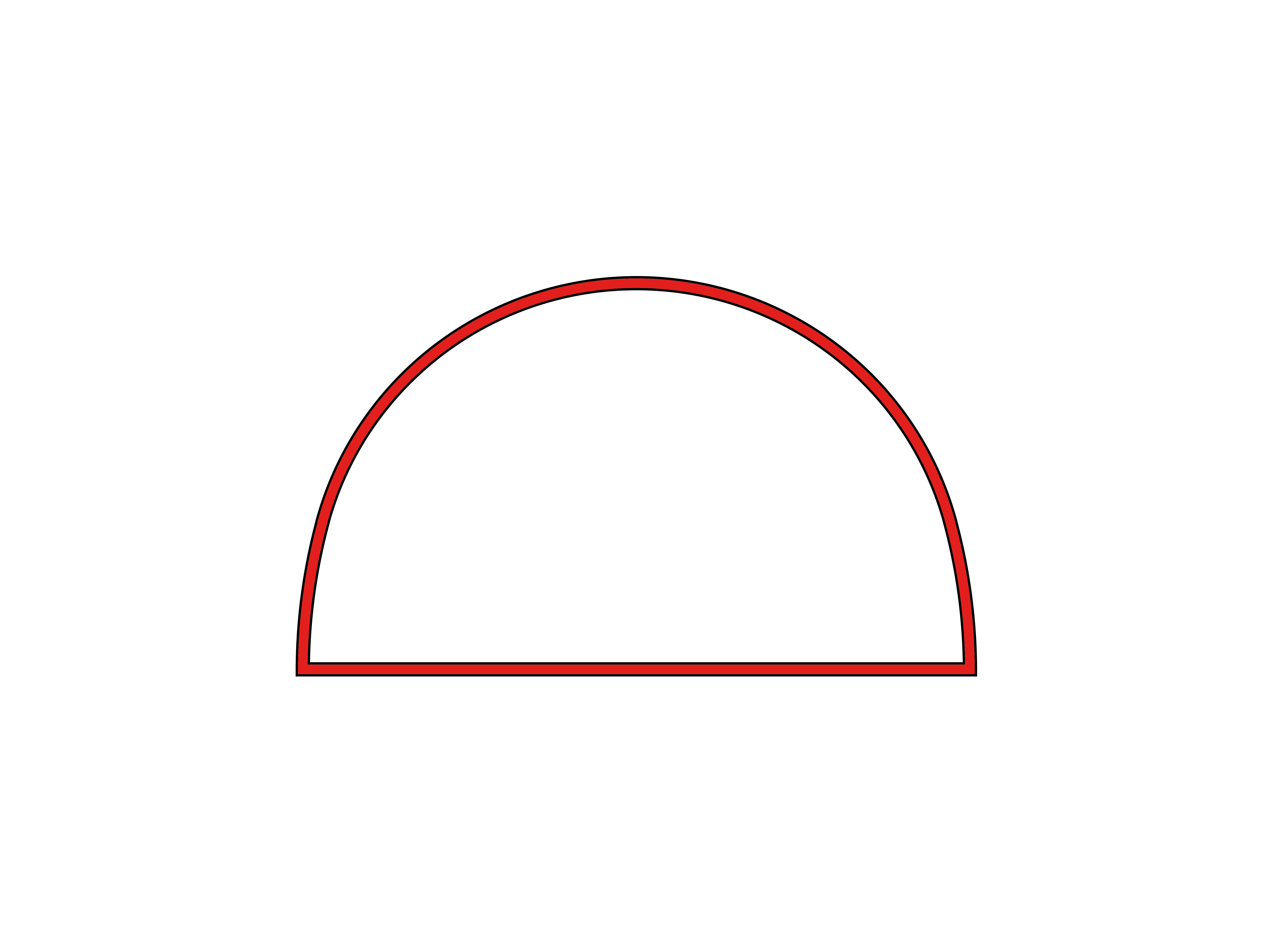 Aufblasbares Zelt Globe Seitenwand mit Panoramafenster - 5 m Rot