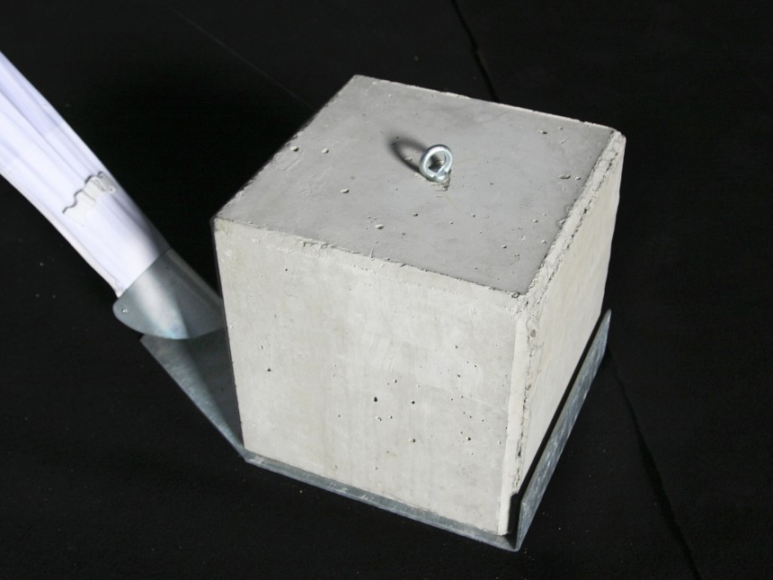 Star tent - steel plate for concrete block - 145 kg