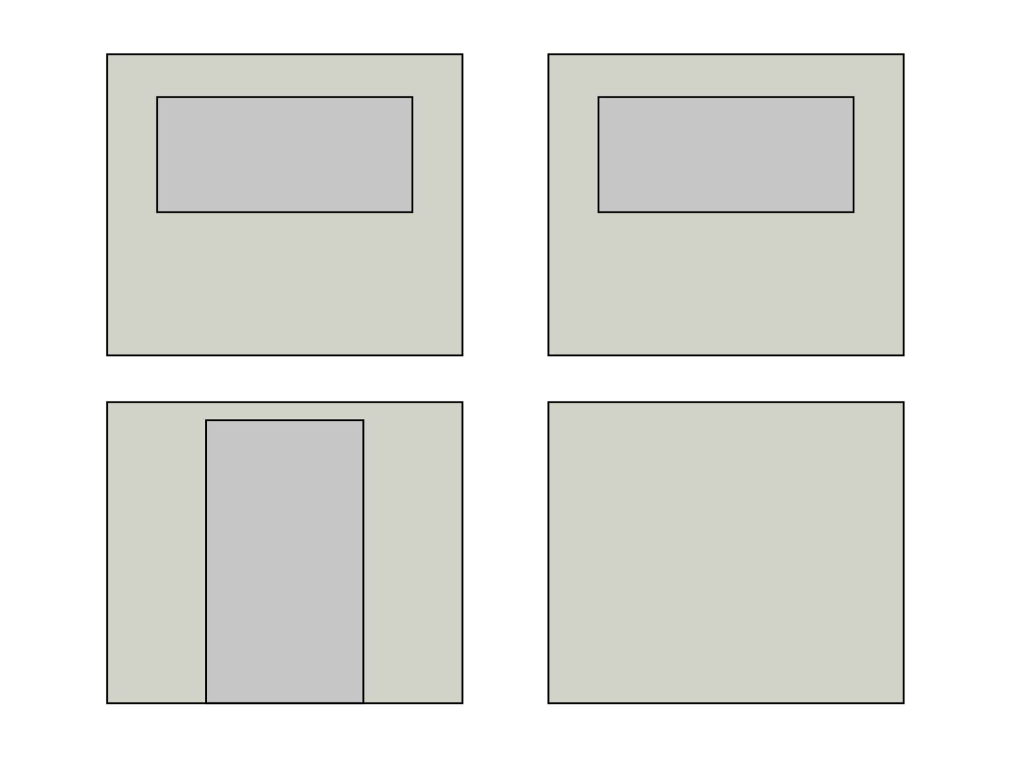 Faltpavillon Seitenwandset mit Tragetasche - 3 x 3 m - Polyester Hellgrau