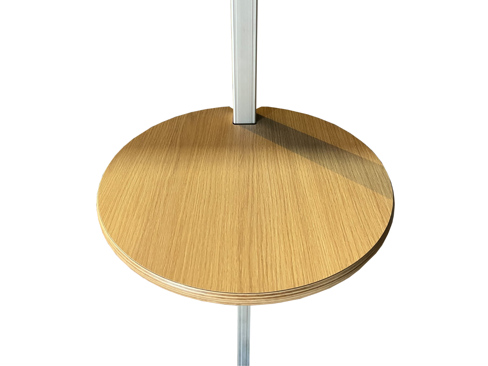 Round wooden table top for folding tent