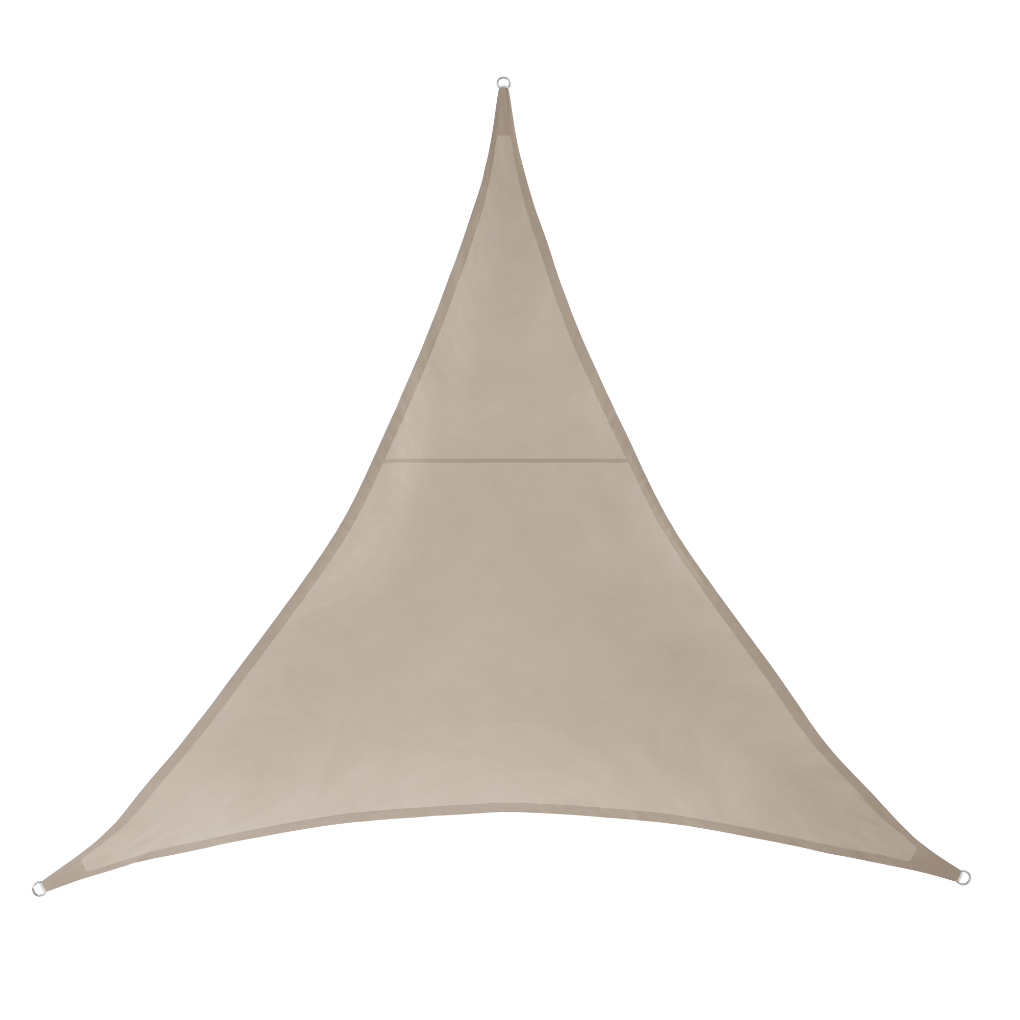 Schaduwdoek - driehoek - 5 x 5 x 5 m desert sand