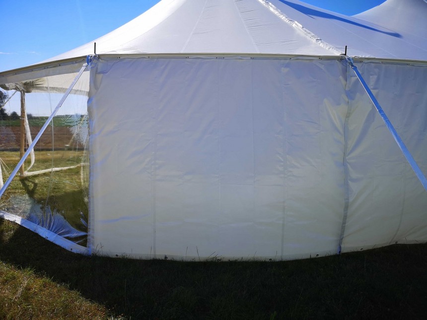 Sailcloth sidewall closed - 2,44 m White