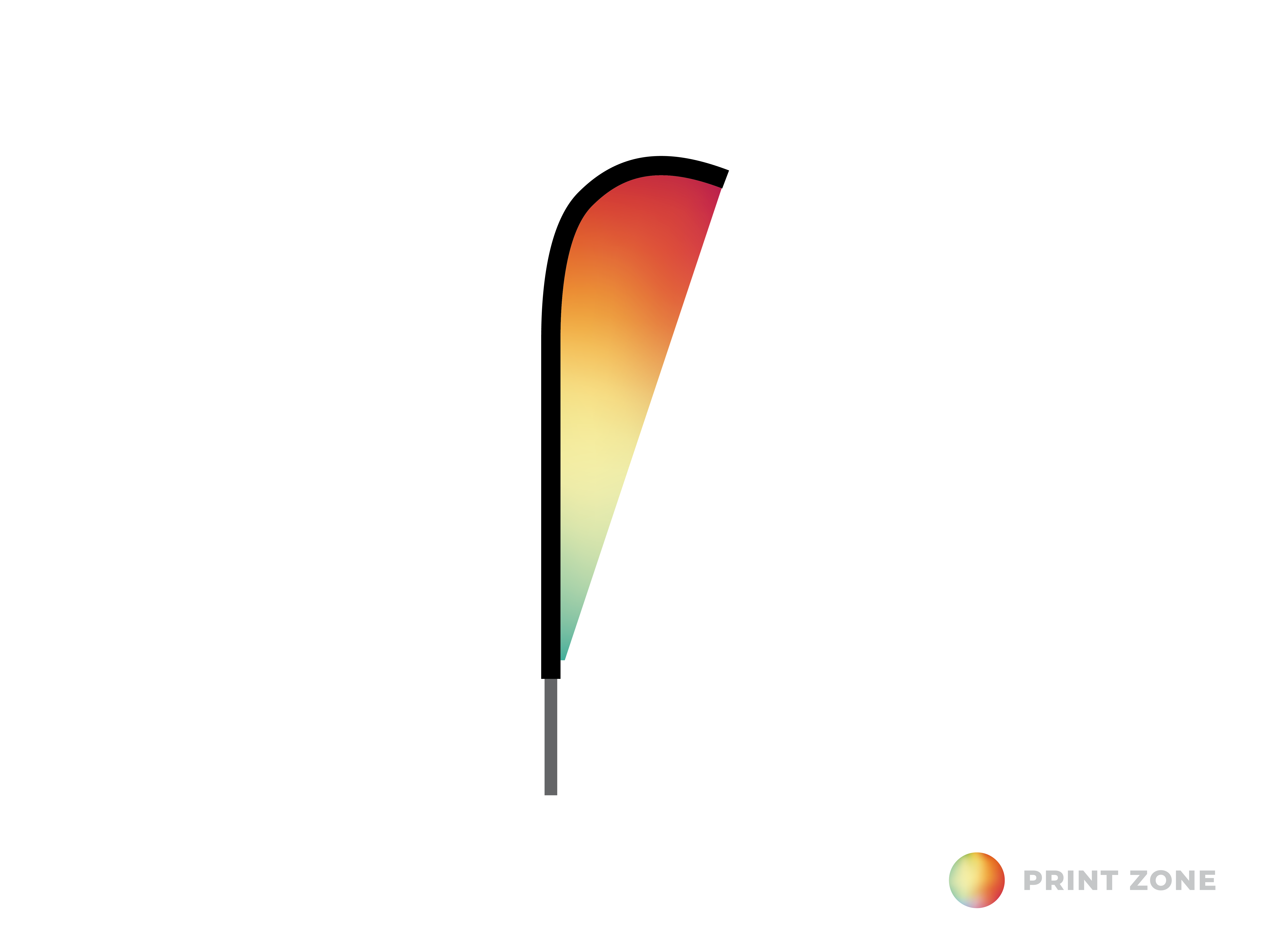 Eclipse une face avec mât et sac de transport - moyen imprimé