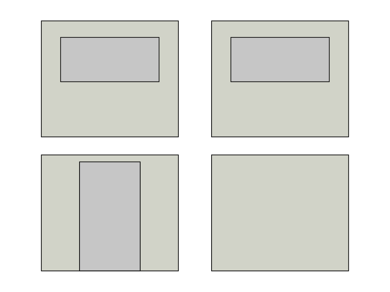 Folding tent Sidewall set with carry bag - 4x4m - Polyester Light gray