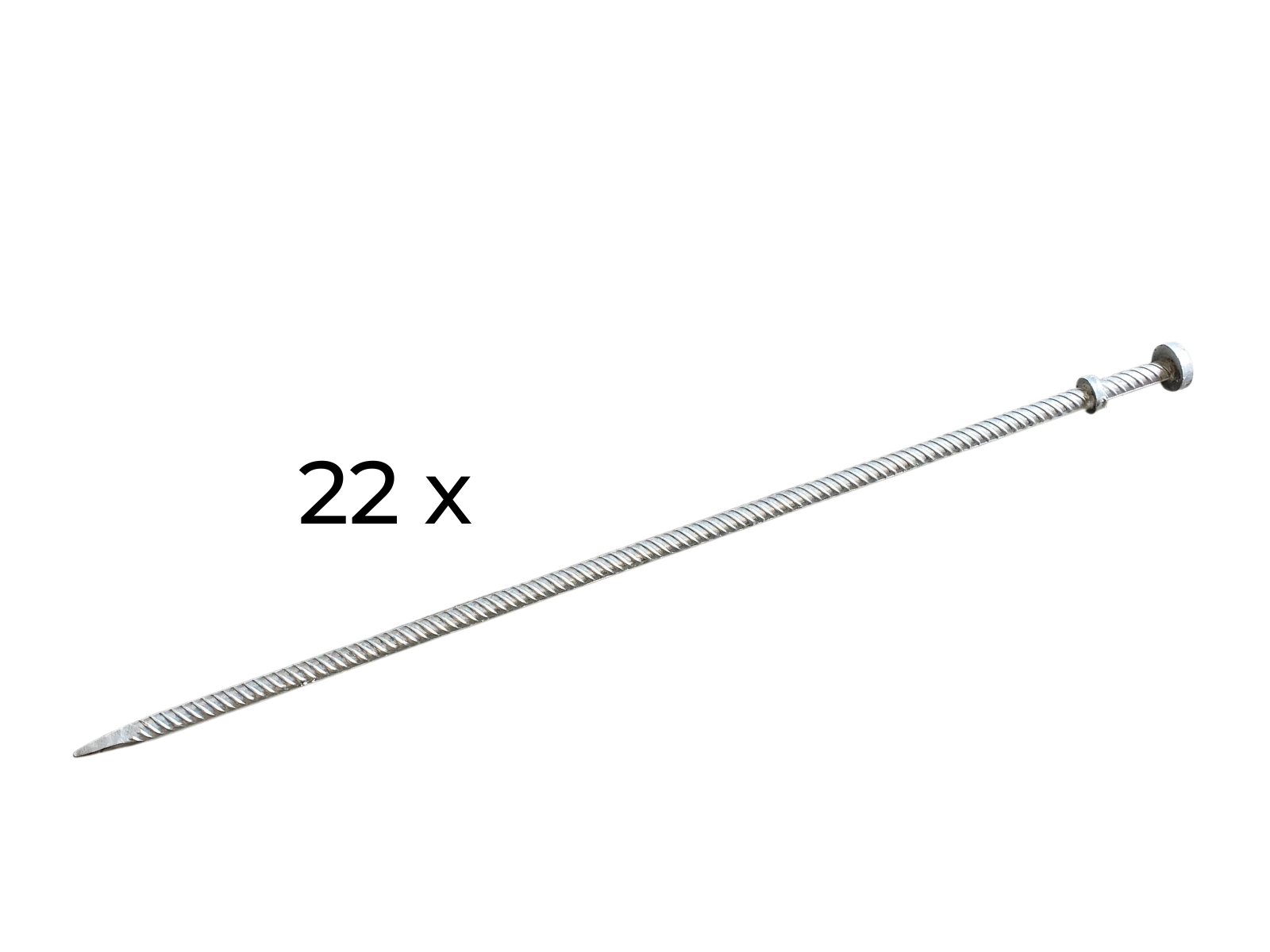 Set mit Heringen (22) von 150 cm für Stretchzelt 15 x 20 m 