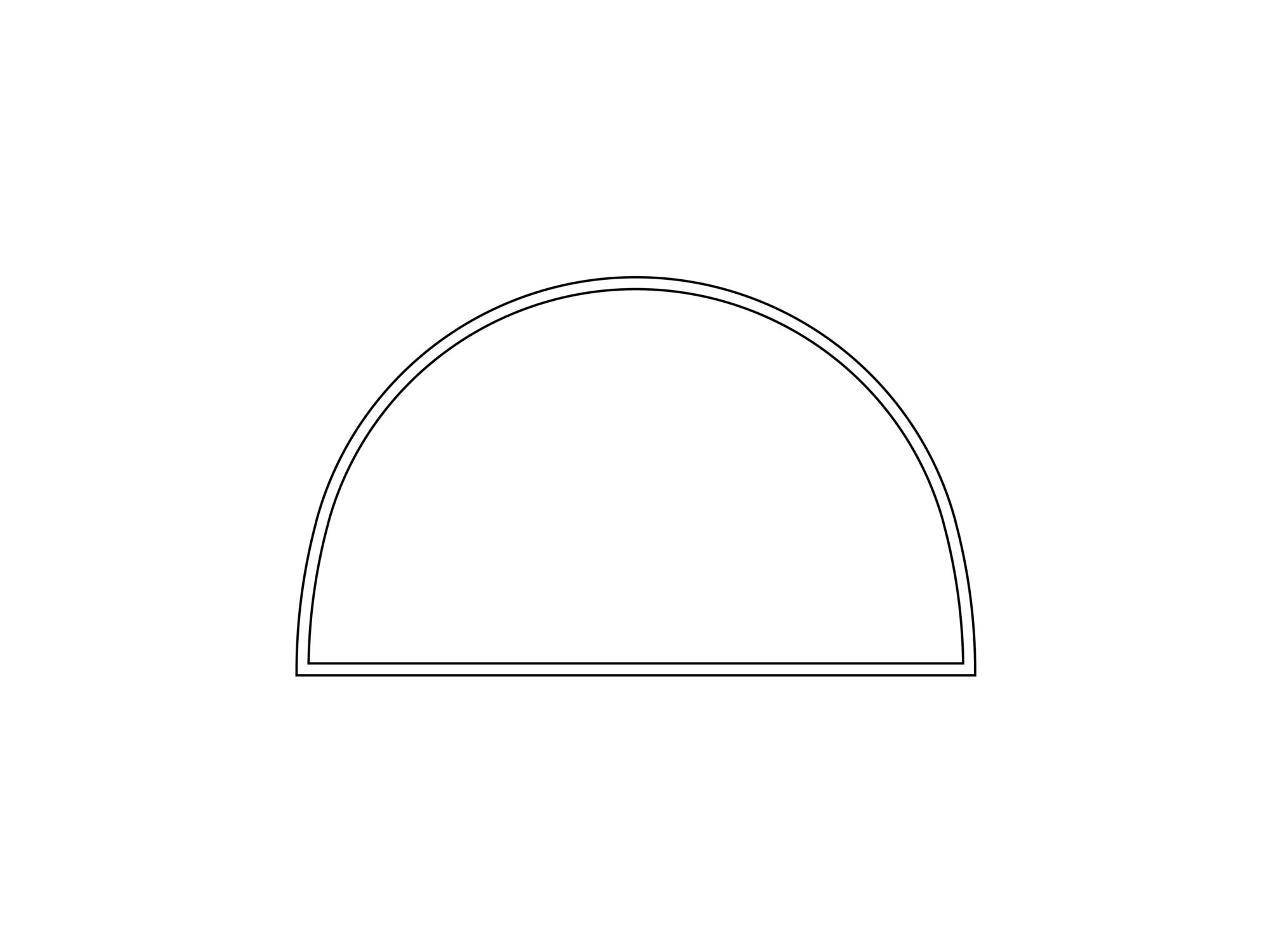 Opblaasbare tent Globe Zijwand panorama raam - 5m Wit