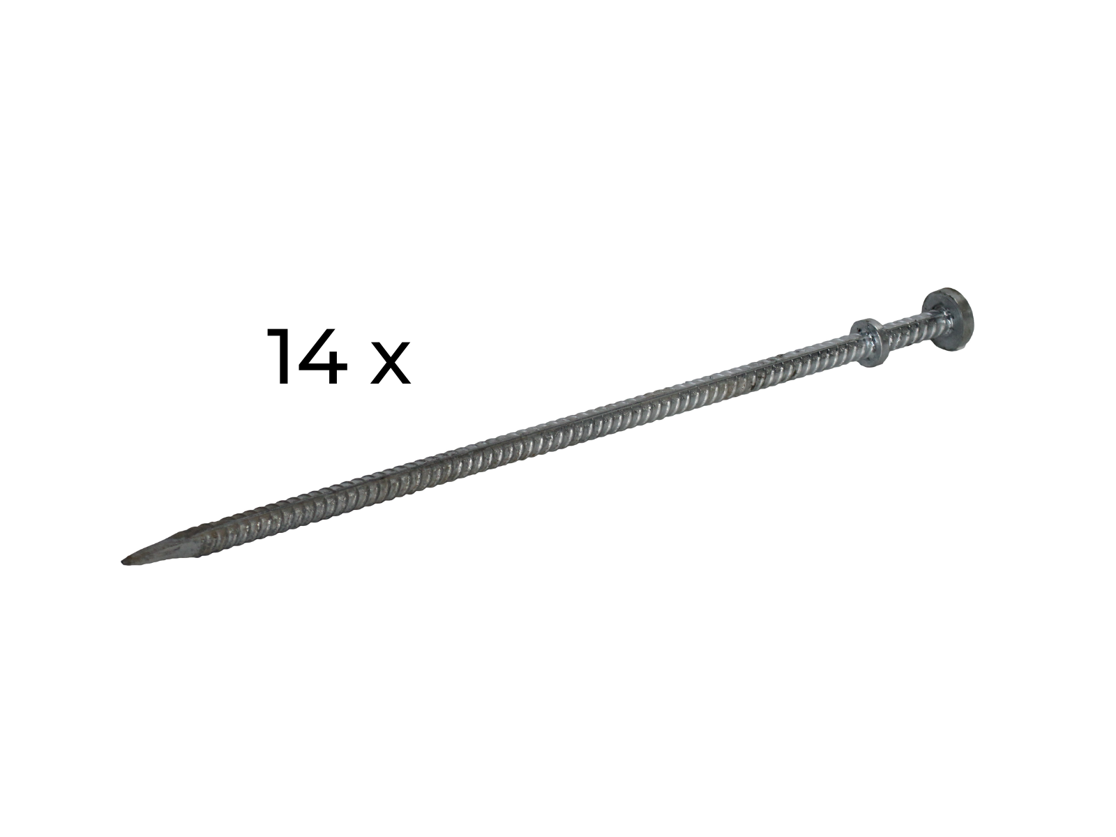 Peg set (14) of 110 cm for stretch tent 8,5 x 10 m