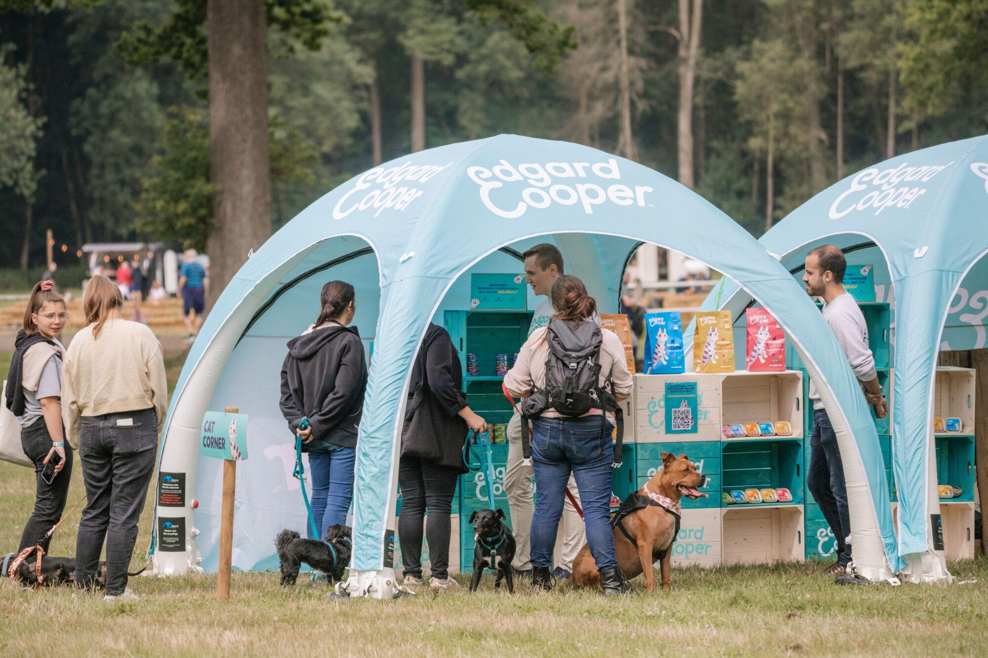 Opblaasbare tent Globe - 3x3m Zwart frame - Bedrukt dakzeil