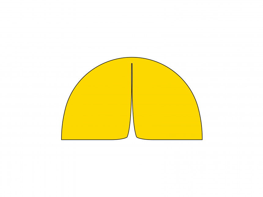Aufblasbares Zelt Globe Seitenwand mit Tür (vertikaler Reißverschluss) - 5 m Gelb