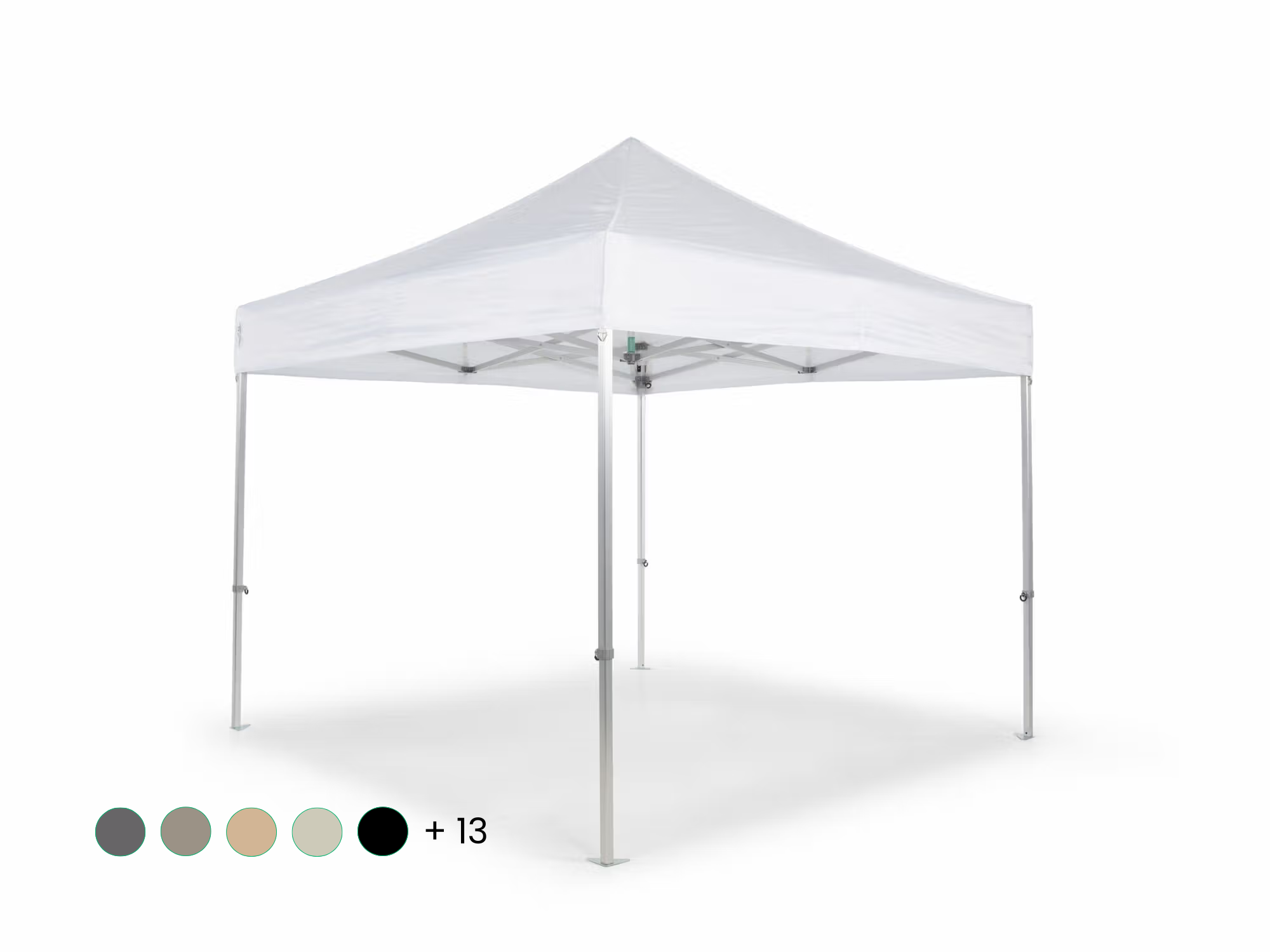 Vouwtent AluForce met dakzeil - 3x3m - Polyester Wit