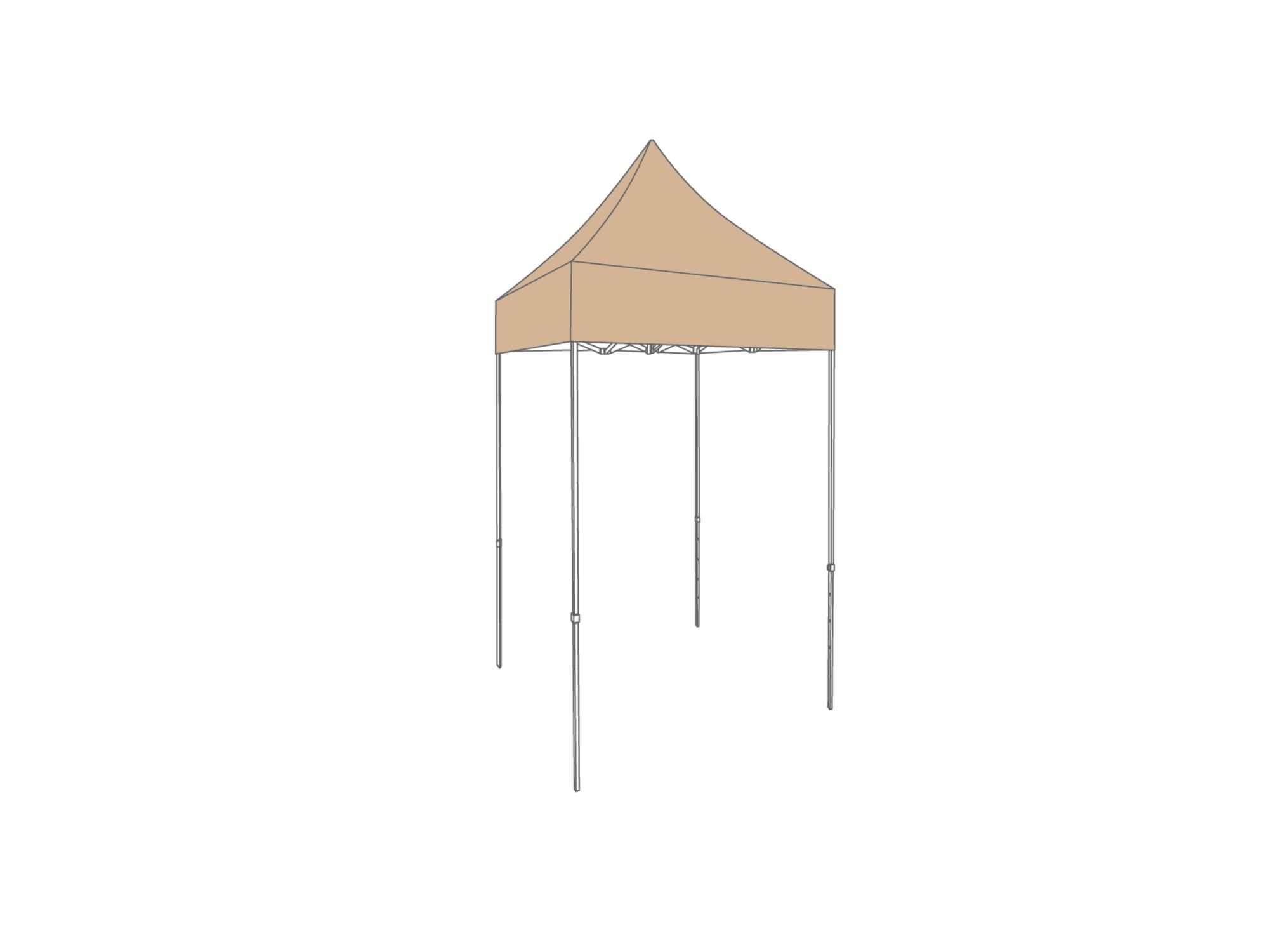folding tent 1,5 x 1,5 sand