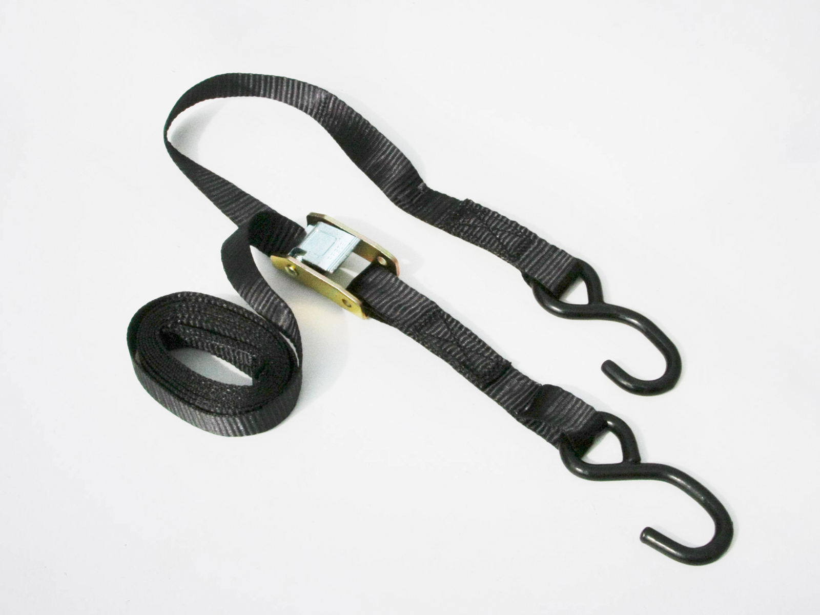 Tension strap with loop and buckle - 270 cm - Black