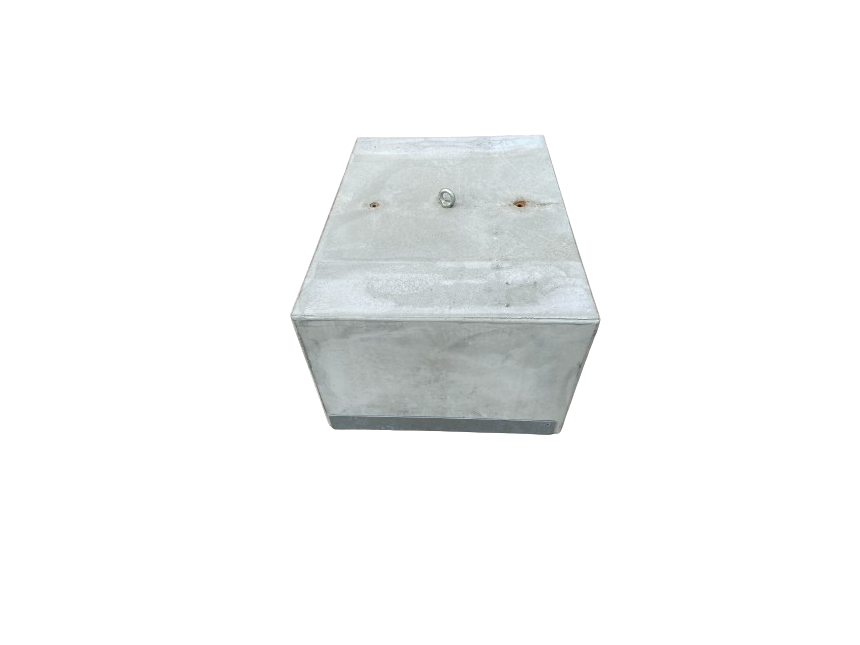 Stertent - stalen plaat voor betonblok - 650 en 1000 kg