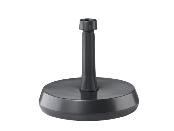 Round parasol base in plastic filled with concrete - 15 kg