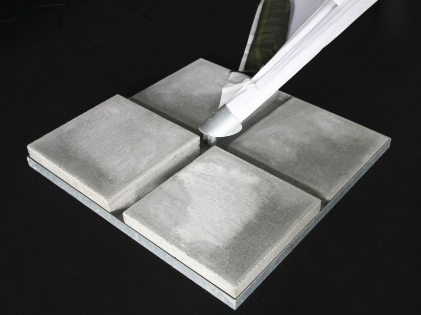 Star tent - steel plate for tiles