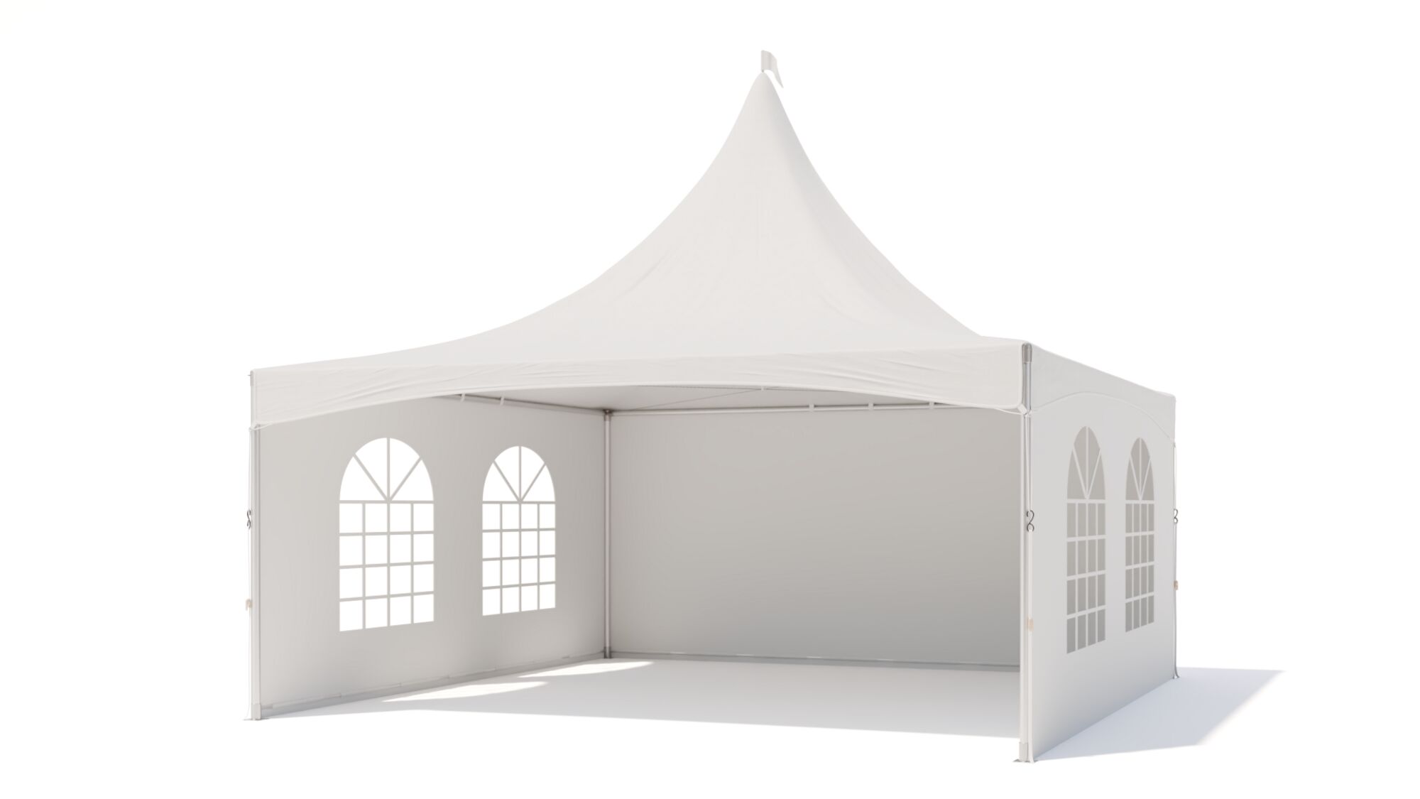Pagoda tent keder round pole - incl sidewalls - 5x5m Print