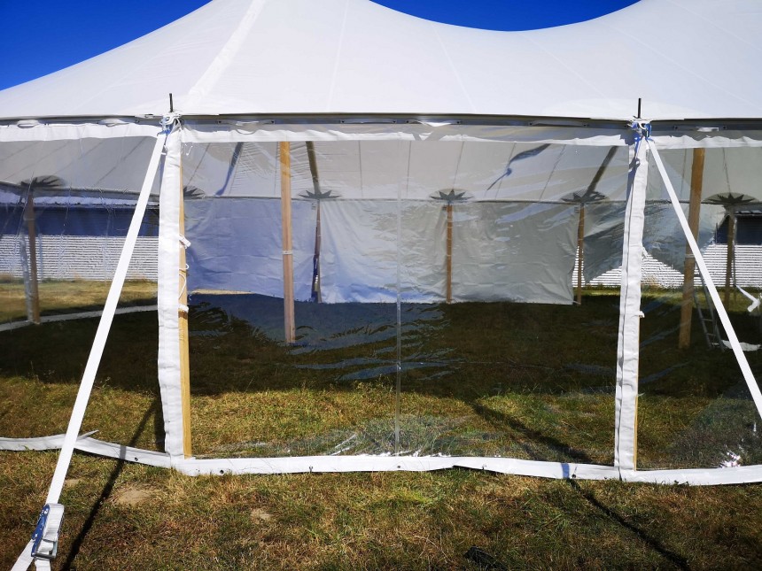 Sailcloth sidewall panorama - 2,44 m Clear