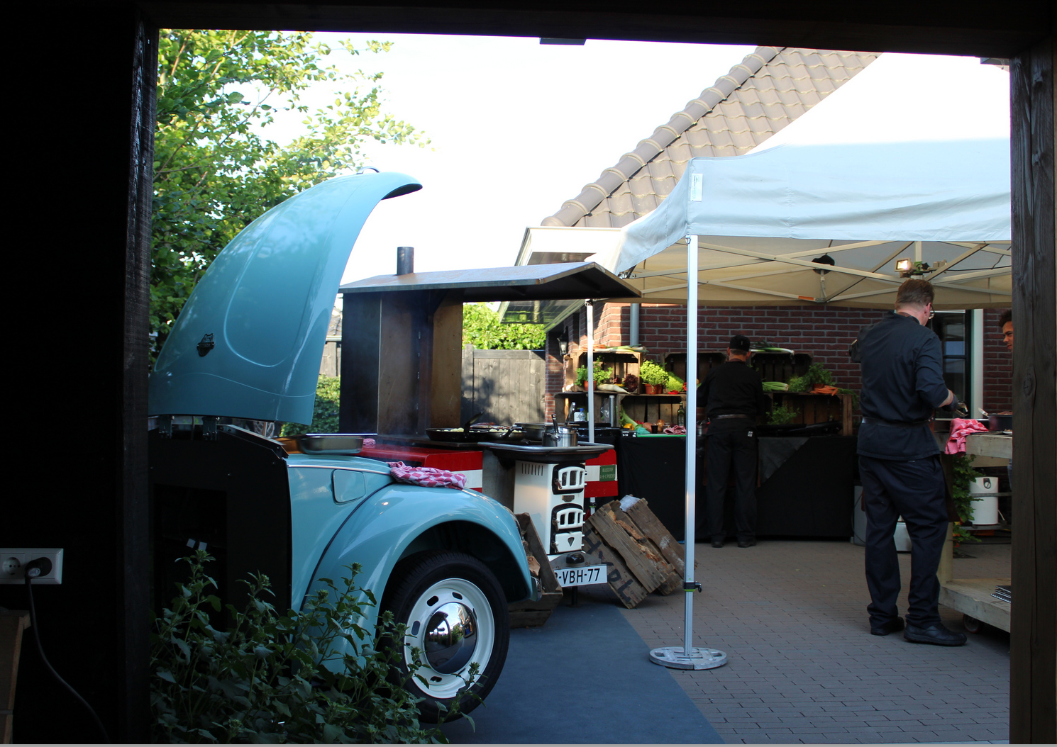 Folding tent AluForce with roof - 3x6m - Polyester Print