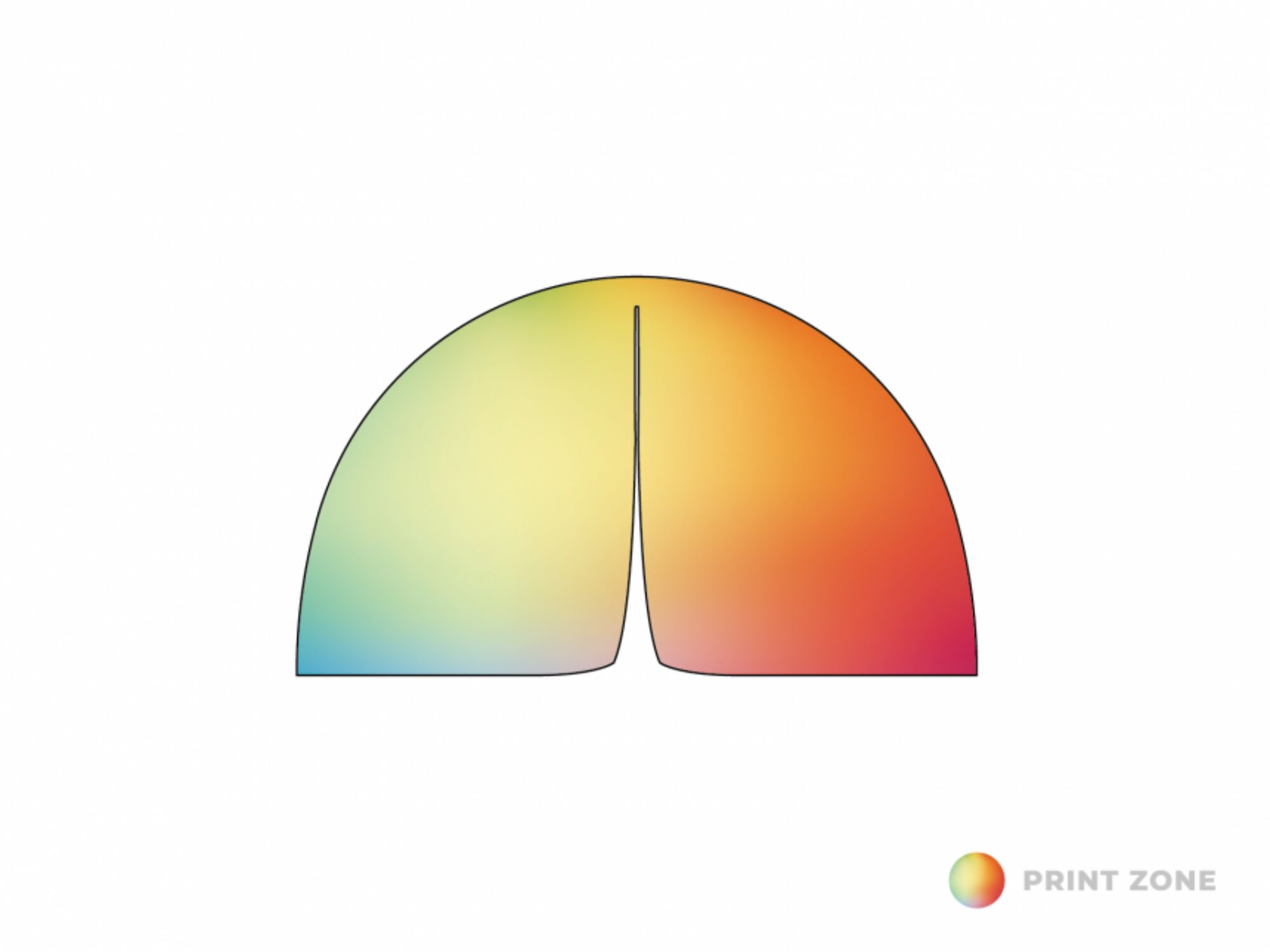 Opblaasbare tent Globe Zijwand deur (verticale rits) - 5m bedrukt
