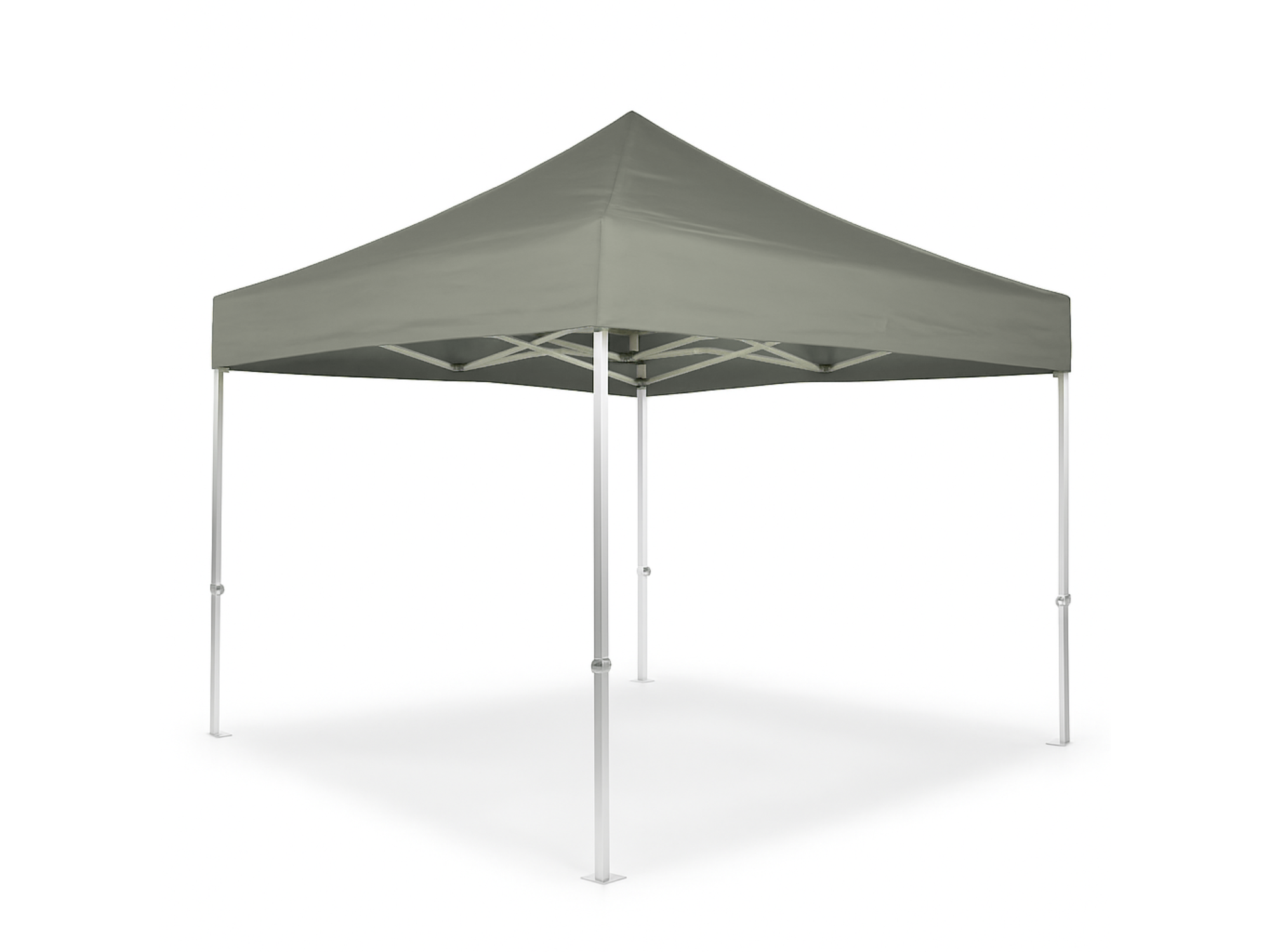 Folding tent AluLite with roof - 3x3m - Polyester Light grey