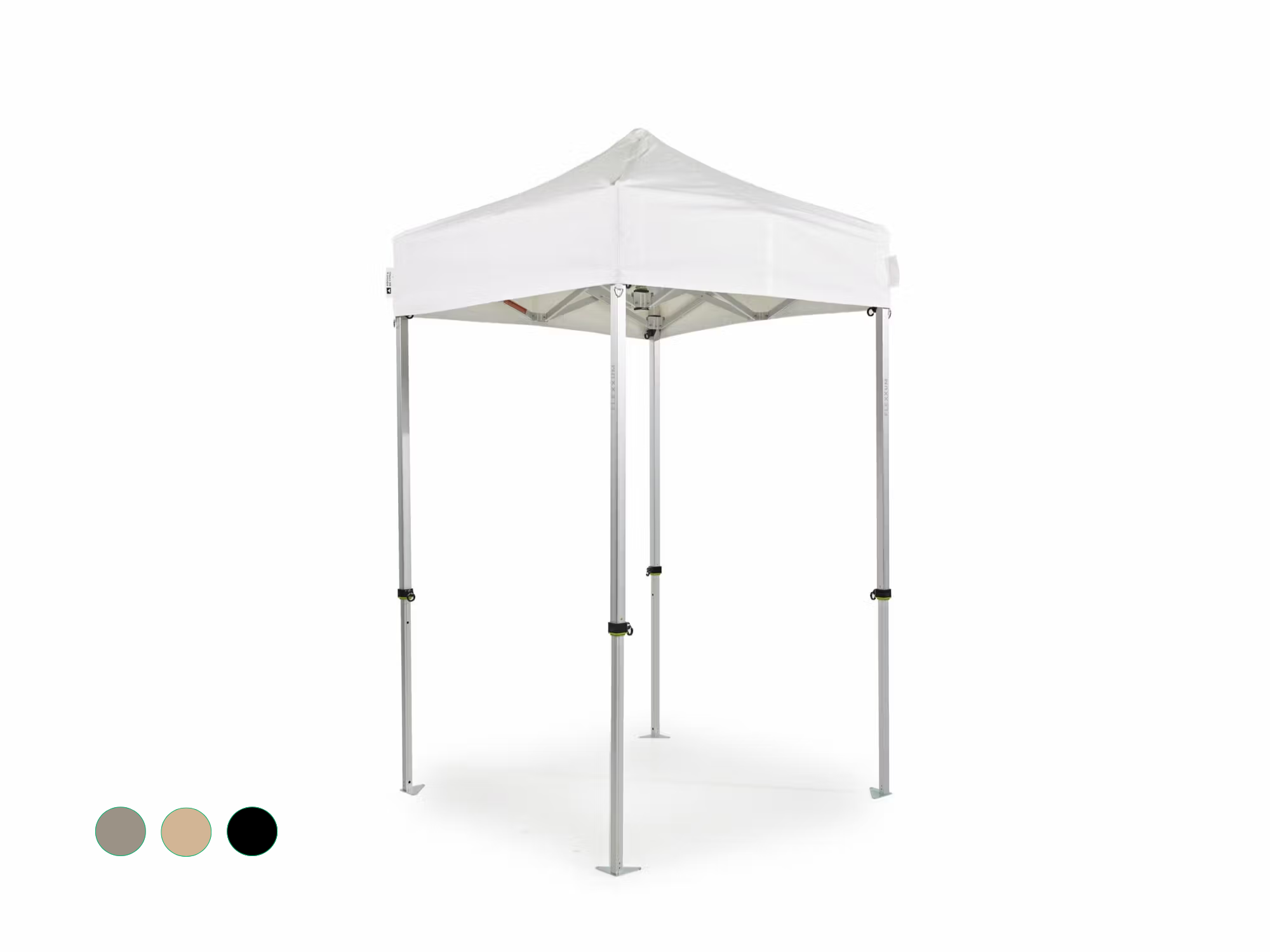 Folding tent AluForce with roof - 1,5x1,5m - PVC (matt) White