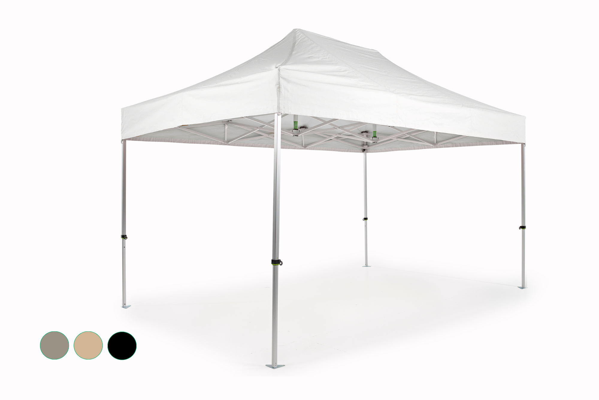 Folding tent AluForce with roof - 3x4,5m - PVC (matt) White